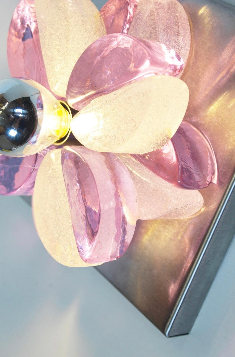 Pair of Murano Glass Wall Lights by Poliarte
