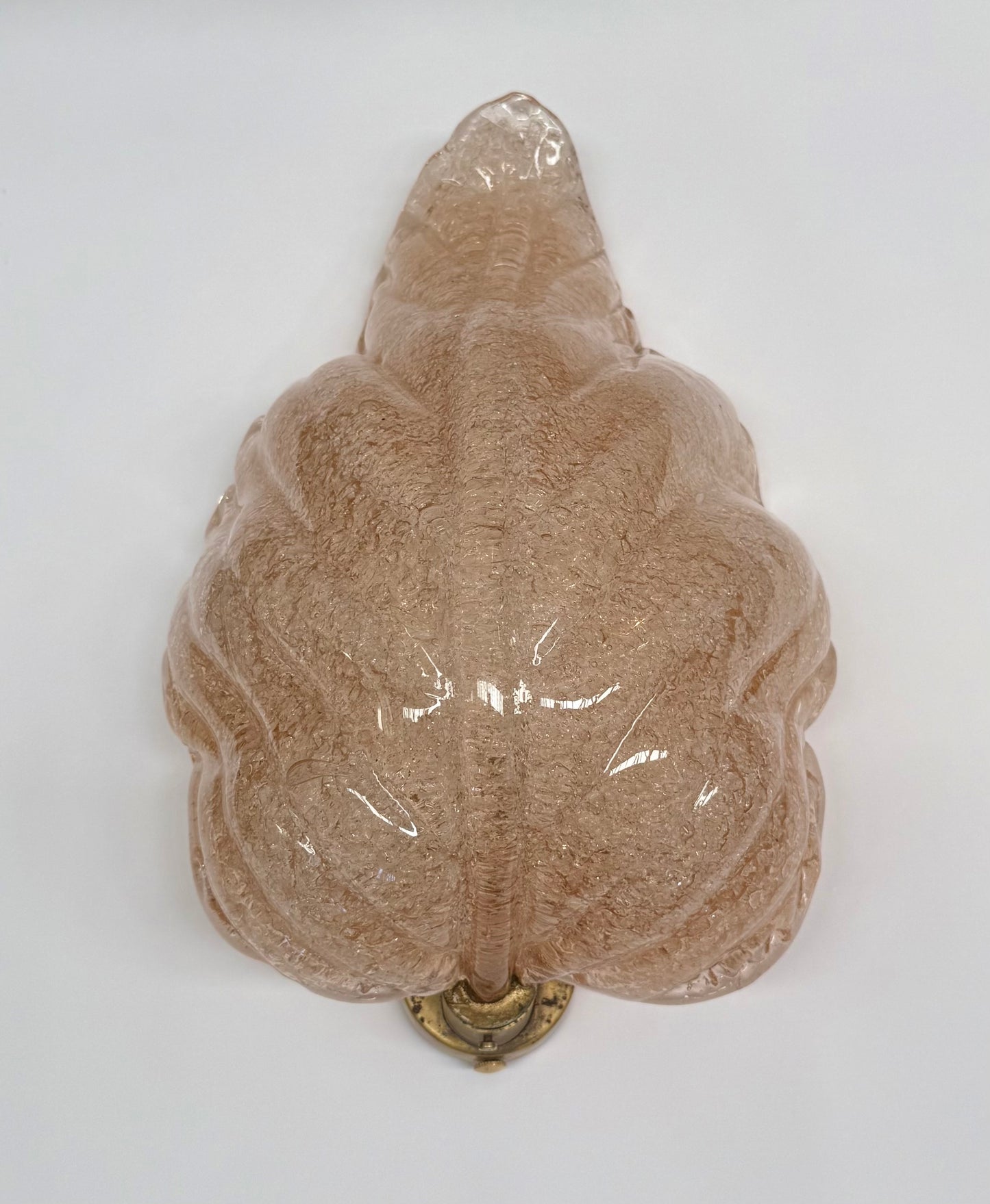 Pair of Foglia Murano Wall Lights