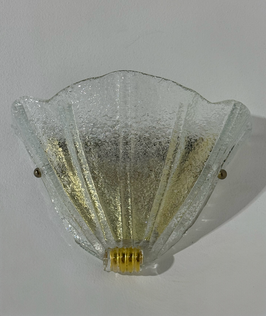 Murano Glass Shell Wall Light