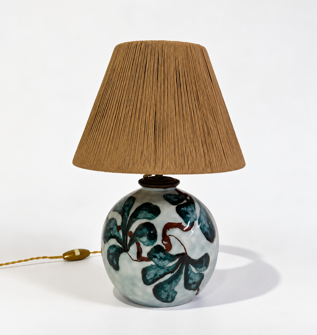 Vintage French Ceramic Lamp by Limoges