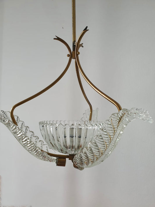 1940’s Barovier & Toso Murano Glass Pendant
