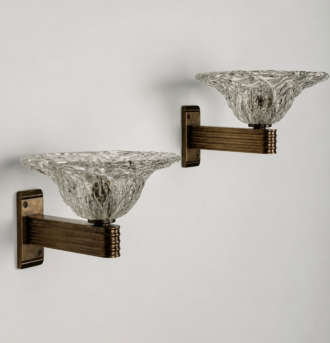 Pair of Murano Bullicante Wall Lights by Barovier & Toso