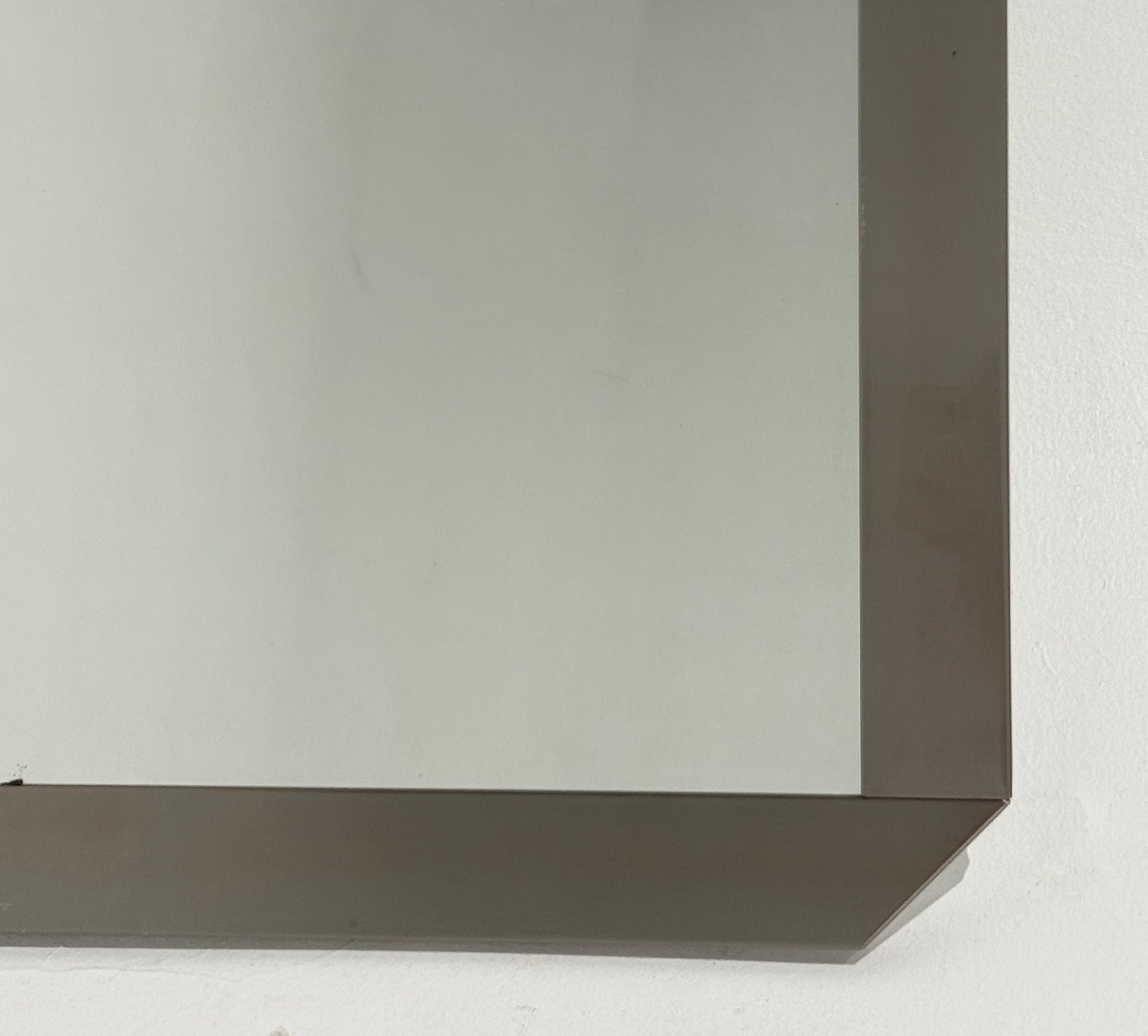 Italian Stainless Steel Mirror by Valenti, 1970s
