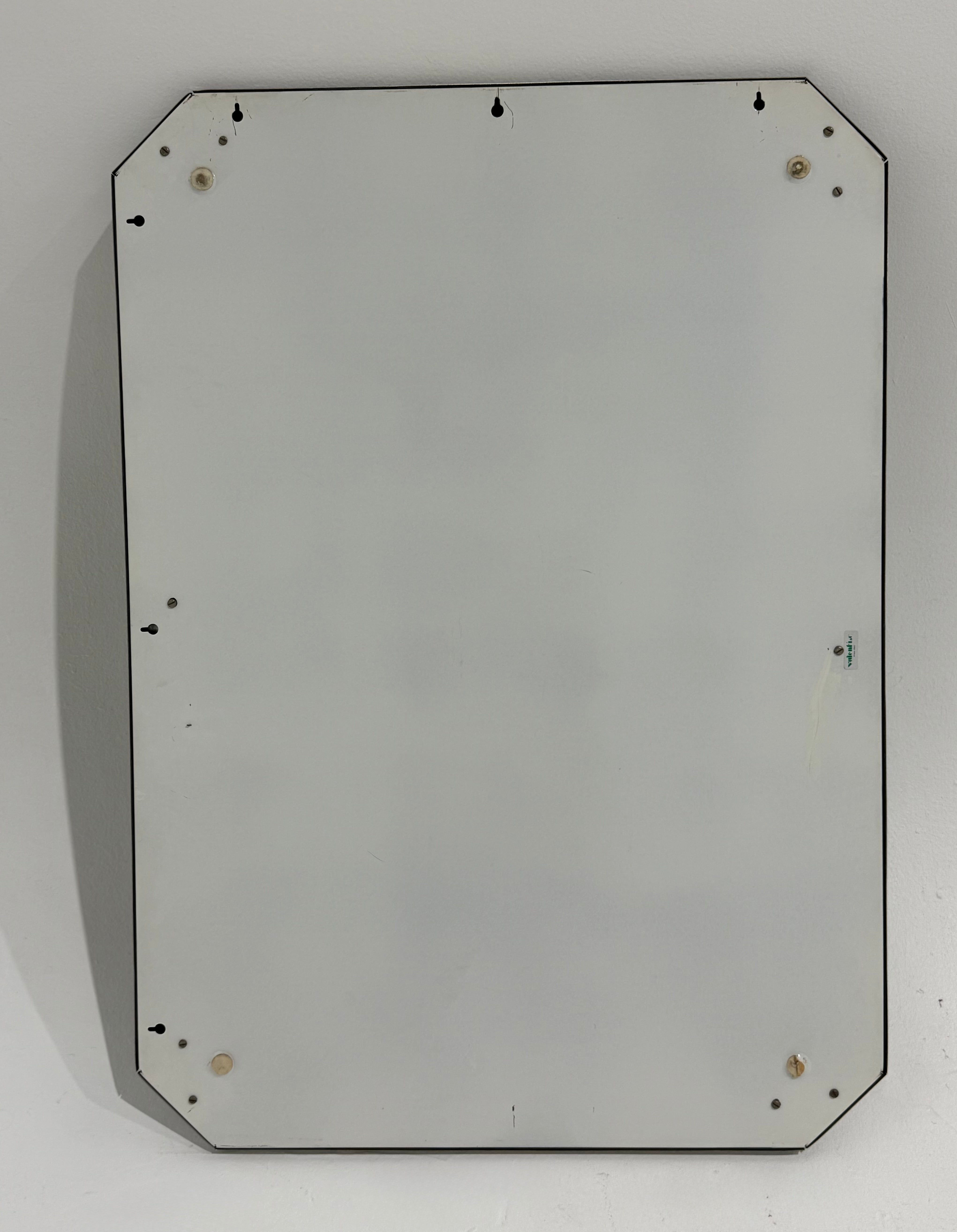 Italian Stainless Steel Mirror by Valenti, 1970s