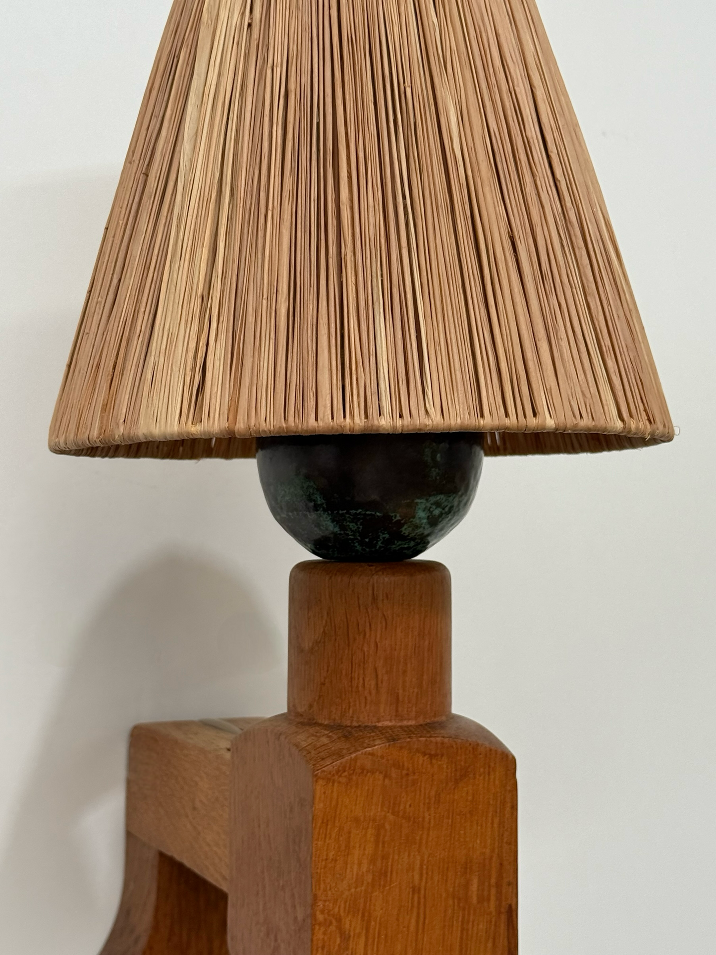 Guillerme et Chambron
Oak Wall Light, 1940’s