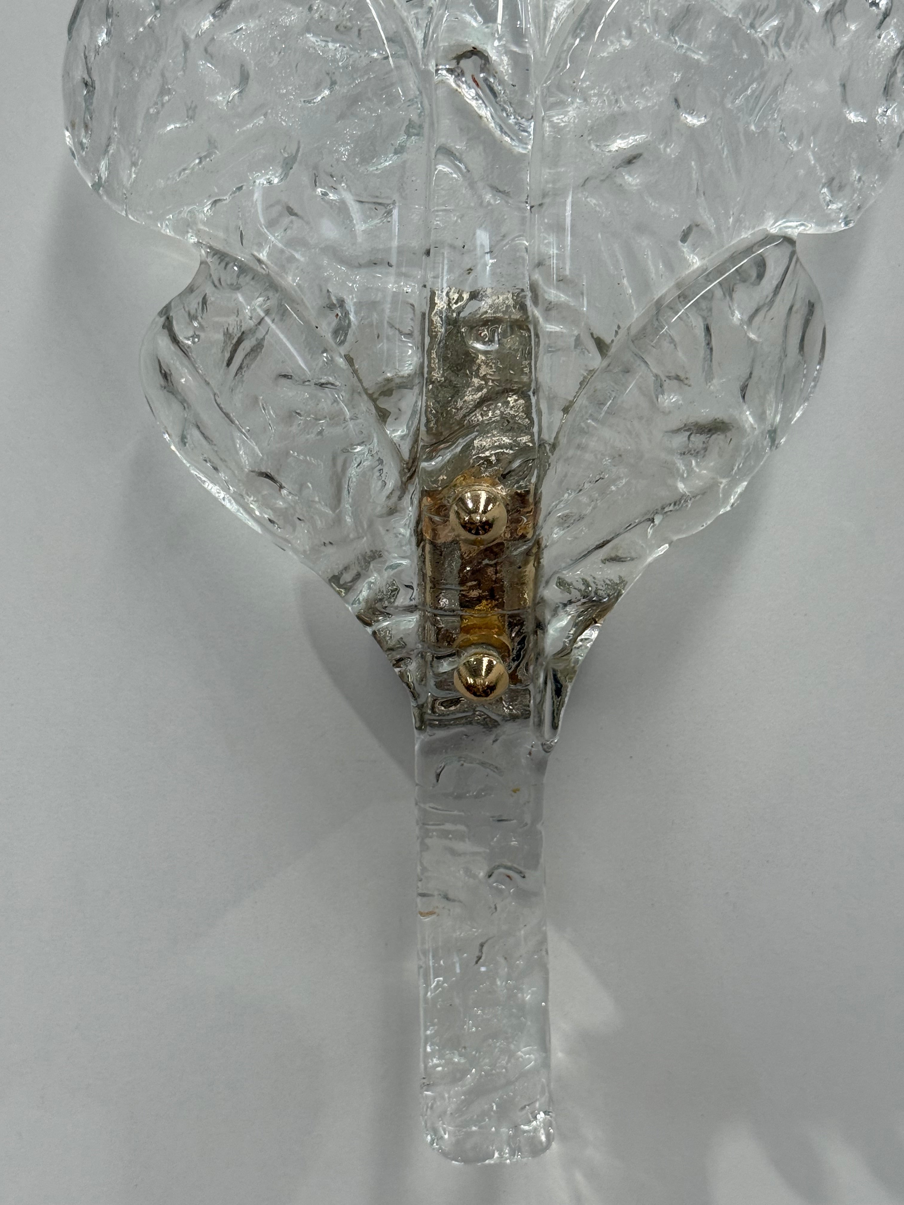 Murano Glass Leaf Wall Light
