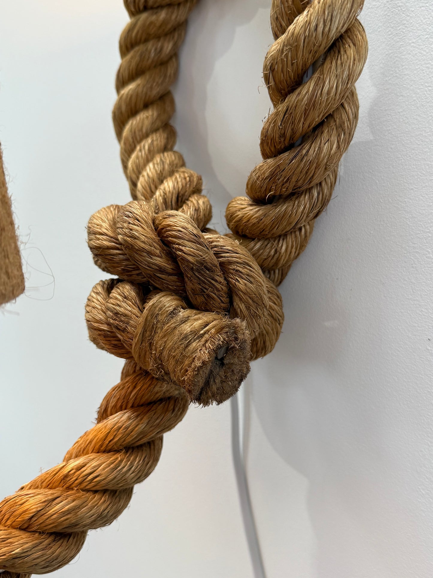 French Rope Wall Light by Audoux Minet