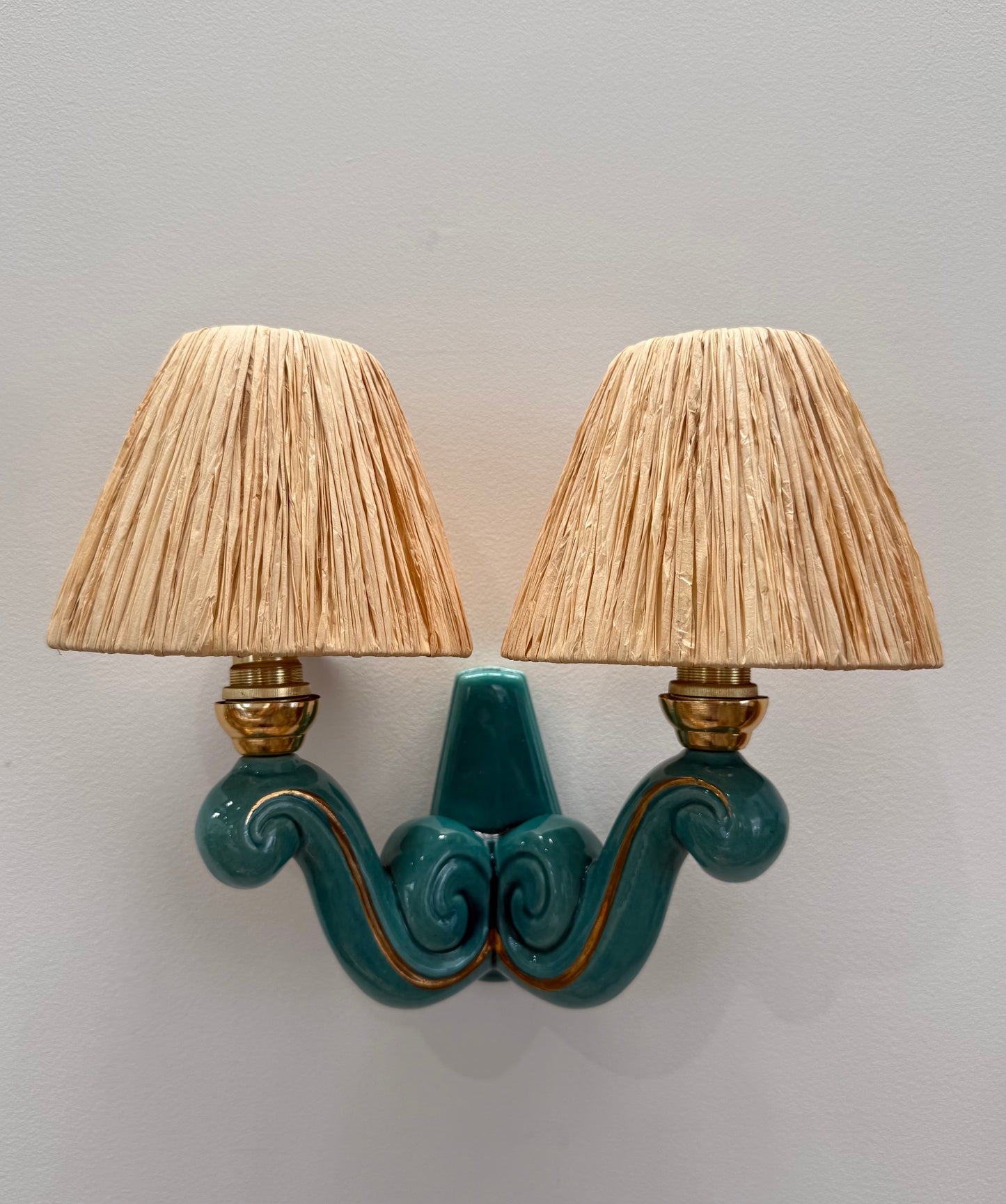 1950’s French Ceramic Wall Light