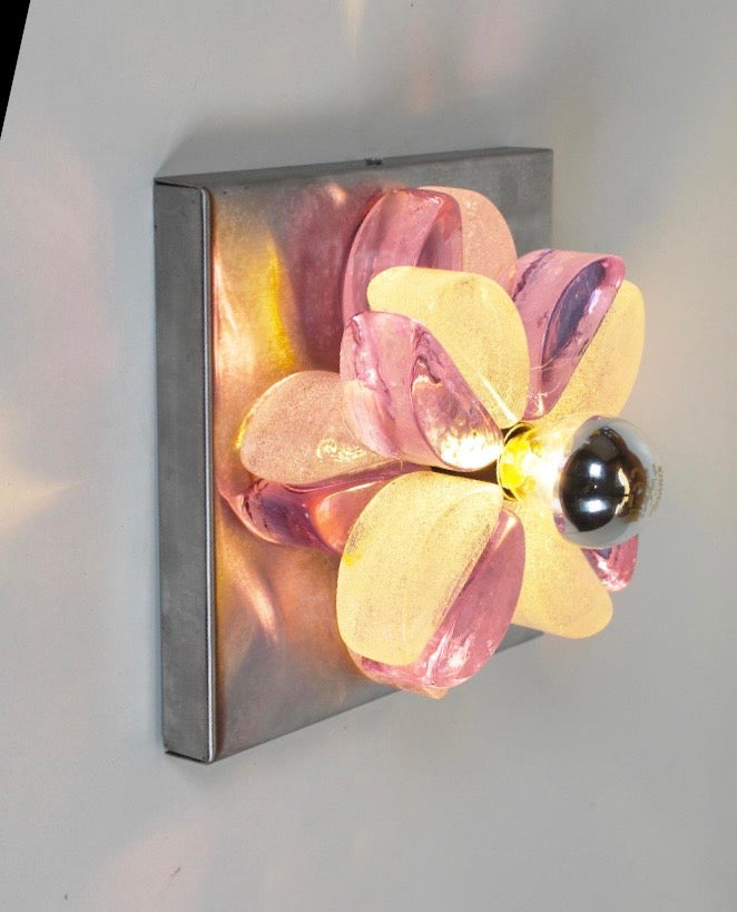 Pair of Murano Glass Wall Lights by Poliarte