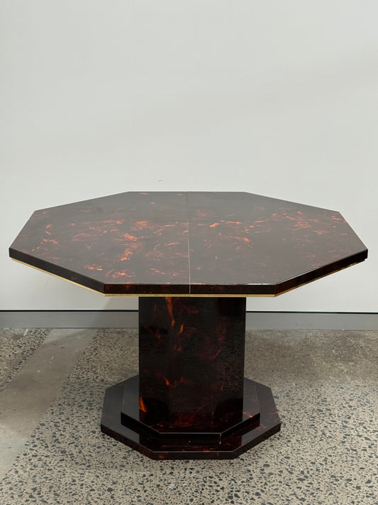 Lacquered Extension Dining Table by Eric Maville, France 1970s
