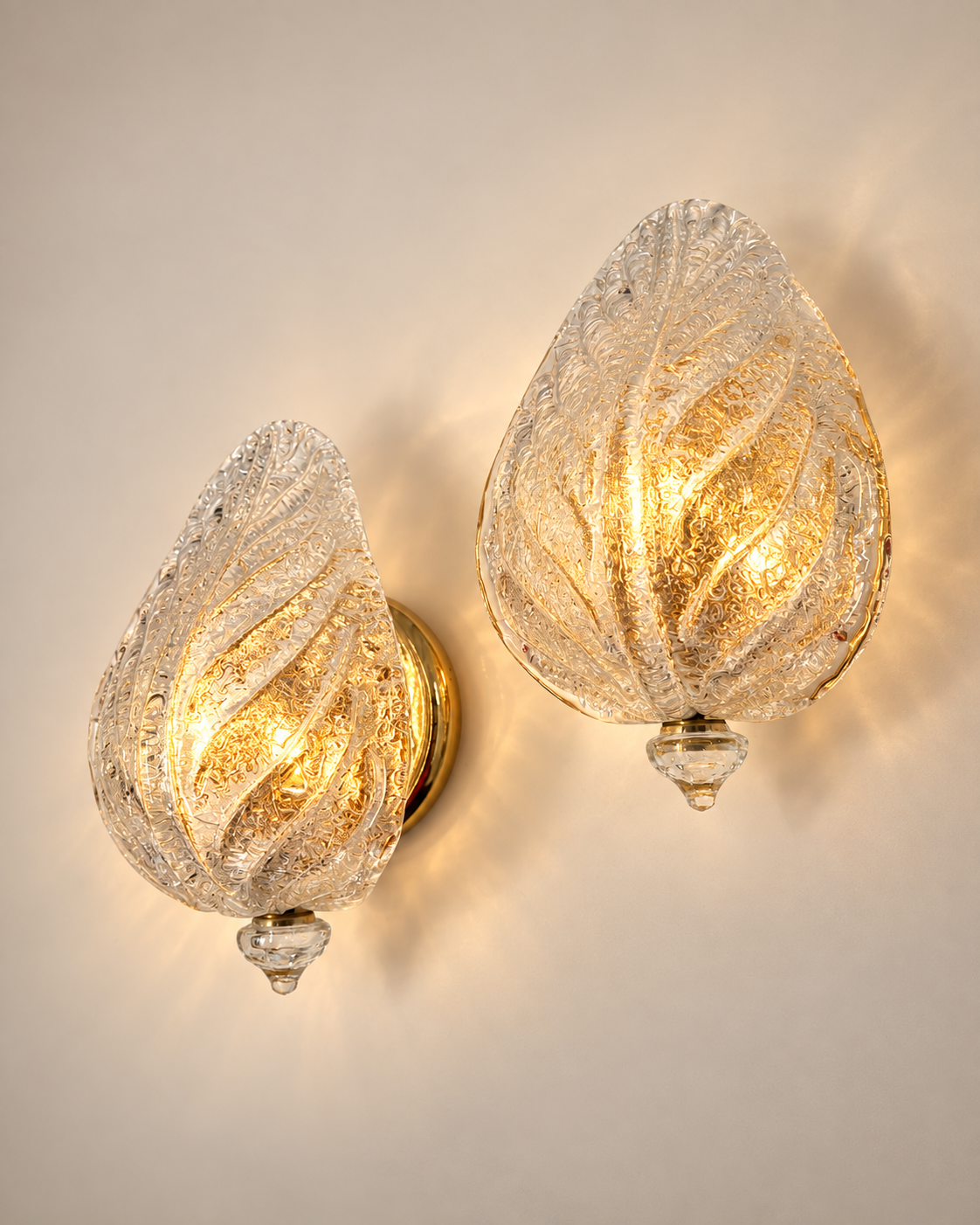 Pair of Vintage Murano Wall Lights