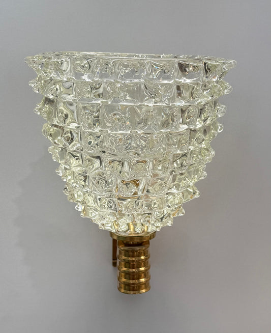 Large Murano Rostrato Wall Light by Barovier