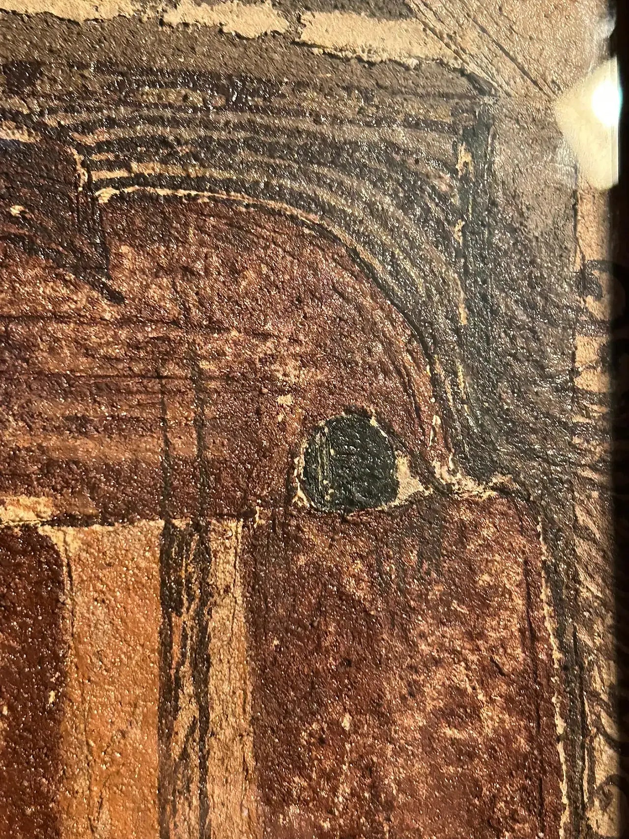 Figure with Hand by Antonio Mignozzi, oil on canvas, late 20th century