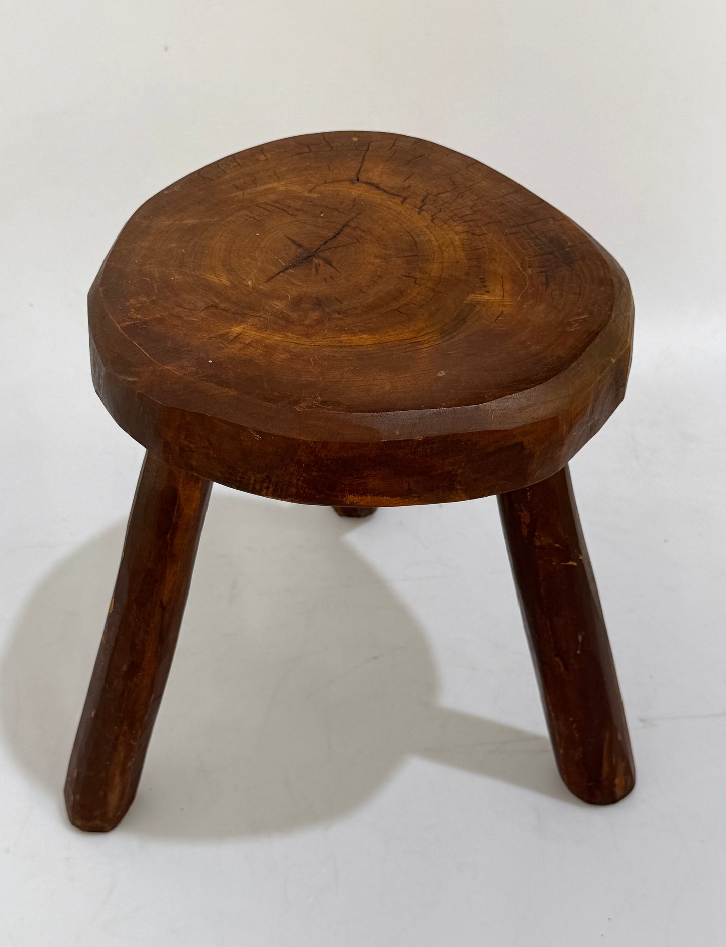 Vintage French Brutalist Tabouret - Two Available