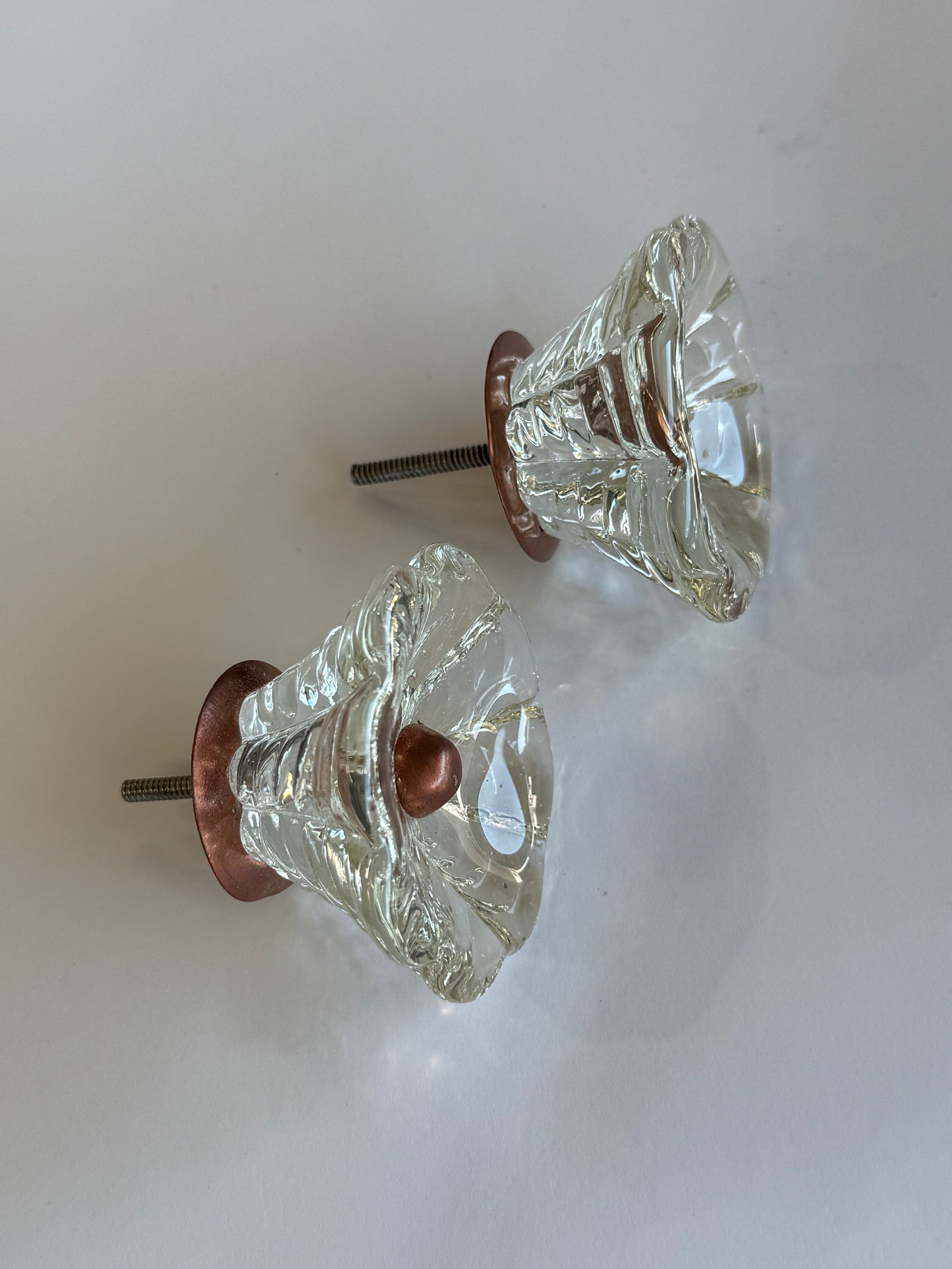 Italian Glass Drawer/Door Pulls - 4 Available