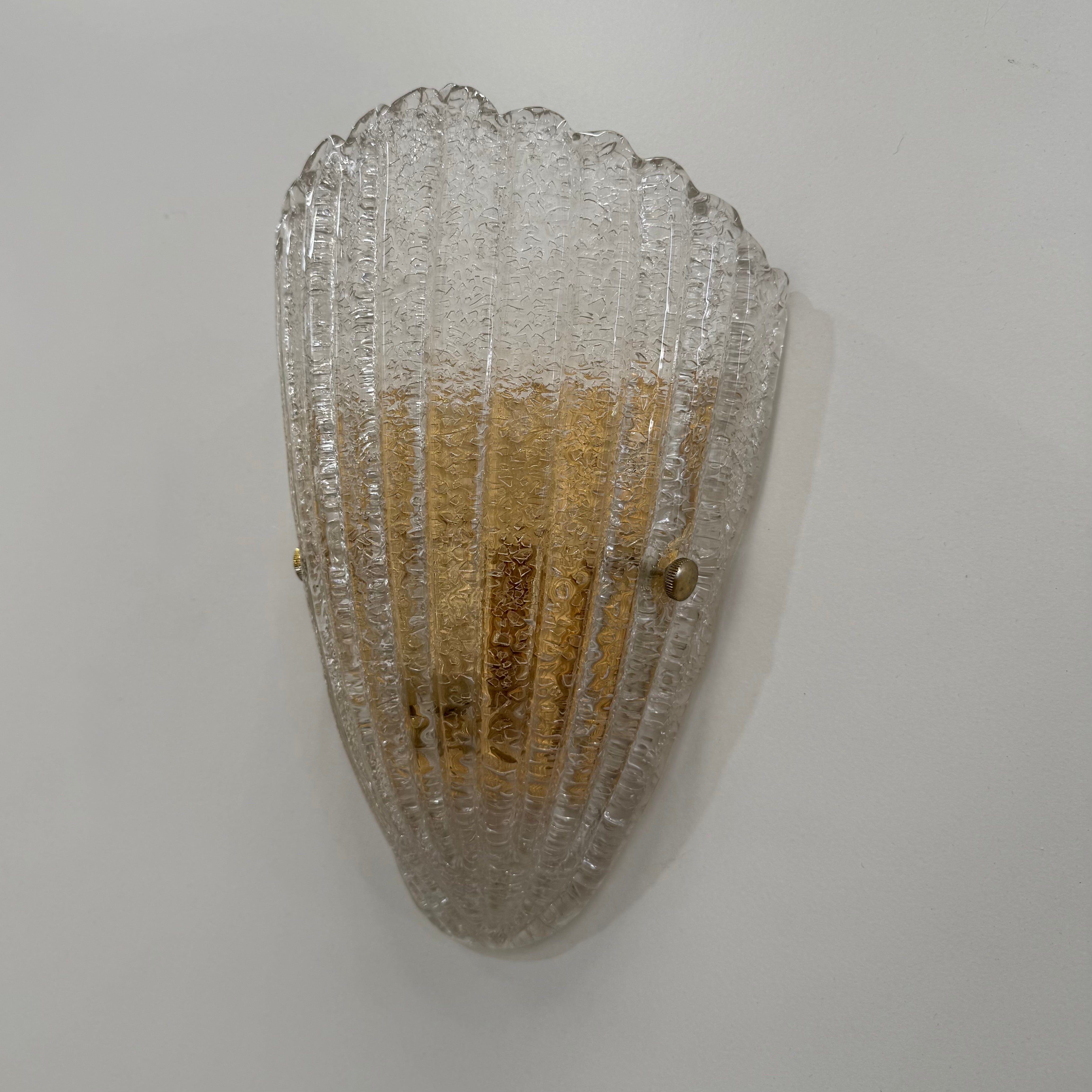 Pair of Murano Glass Wall Lights