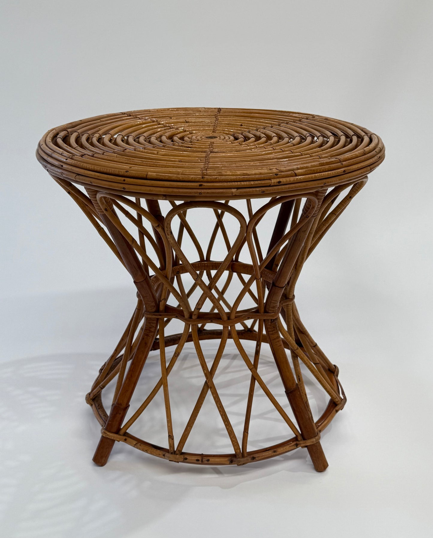 1950’s Italian Bamboo Side Table by Lio Cariminate