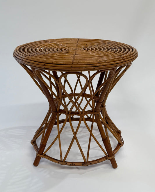 1950’s Italian Bamboo Side Table by Lio Cariminate