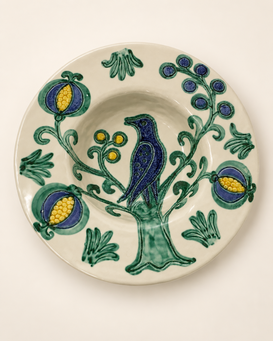 Italian South Tyrolian Ceramic Wall Plate