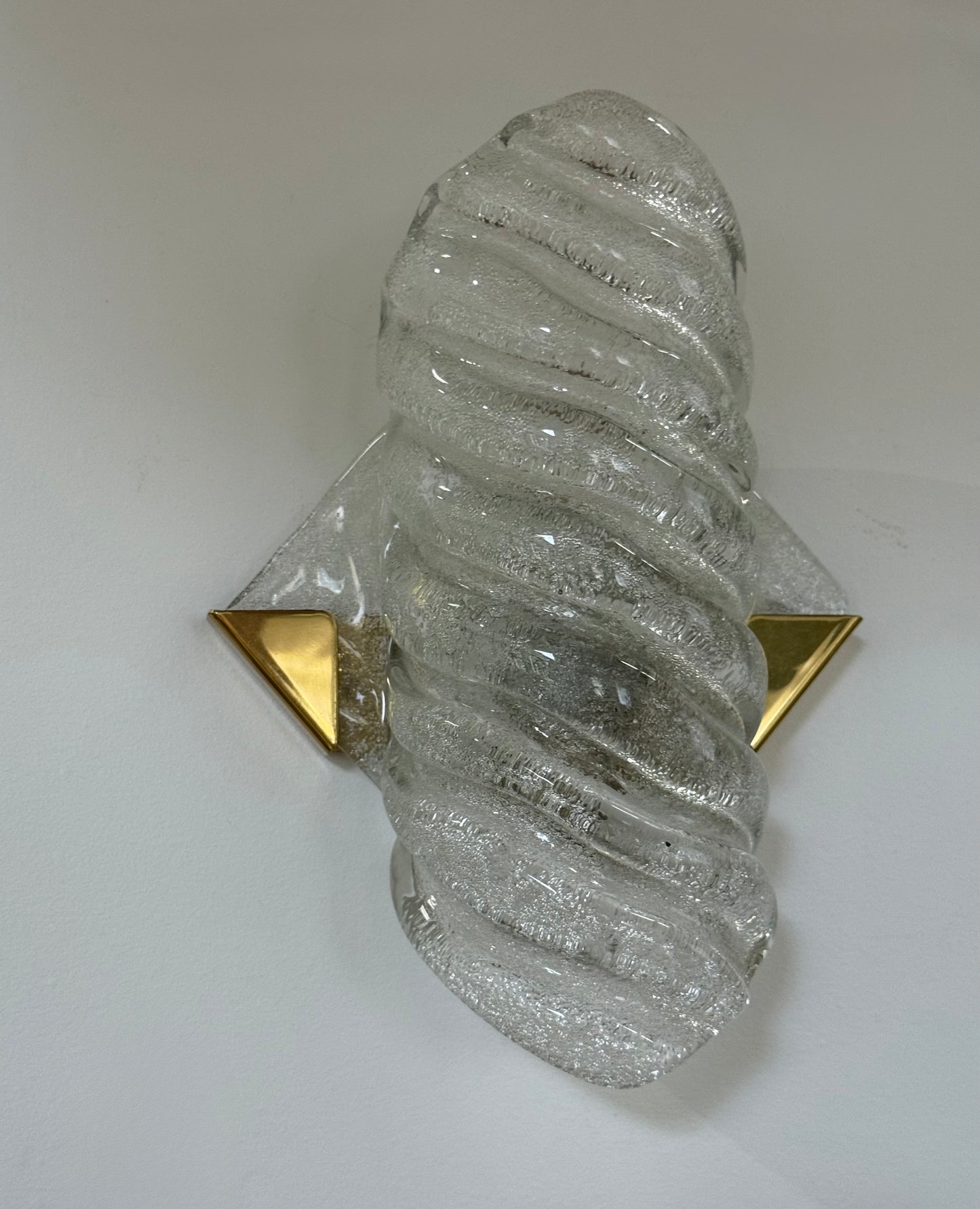 Pair of Murano Wall Lights by Hillebrand