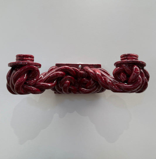 French Ceramic Wall Candle Holder