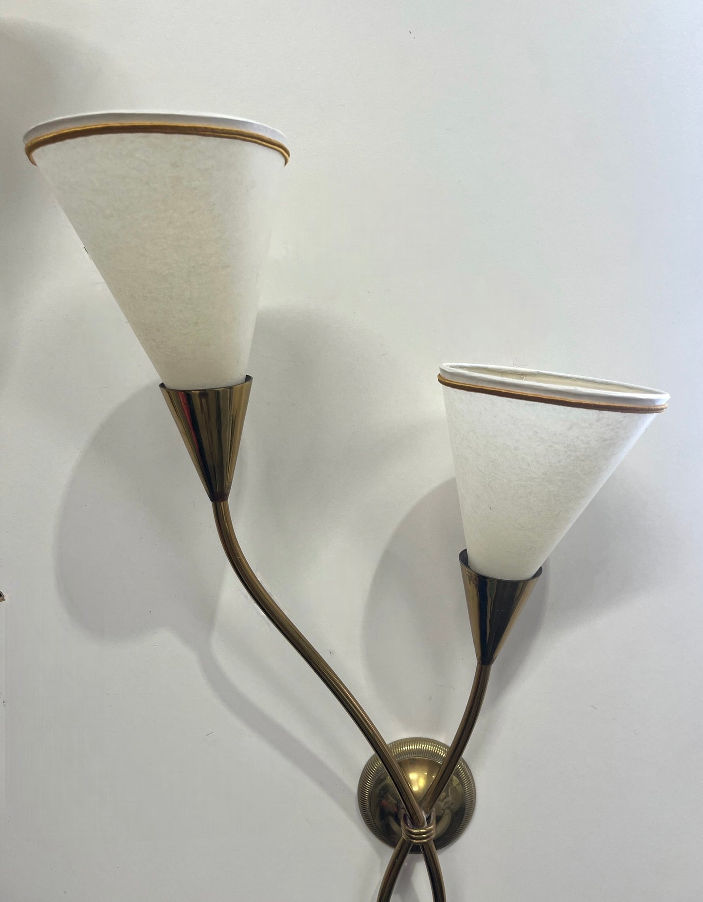 Pair of 1950’s French Wall Lights by Maison Arlus