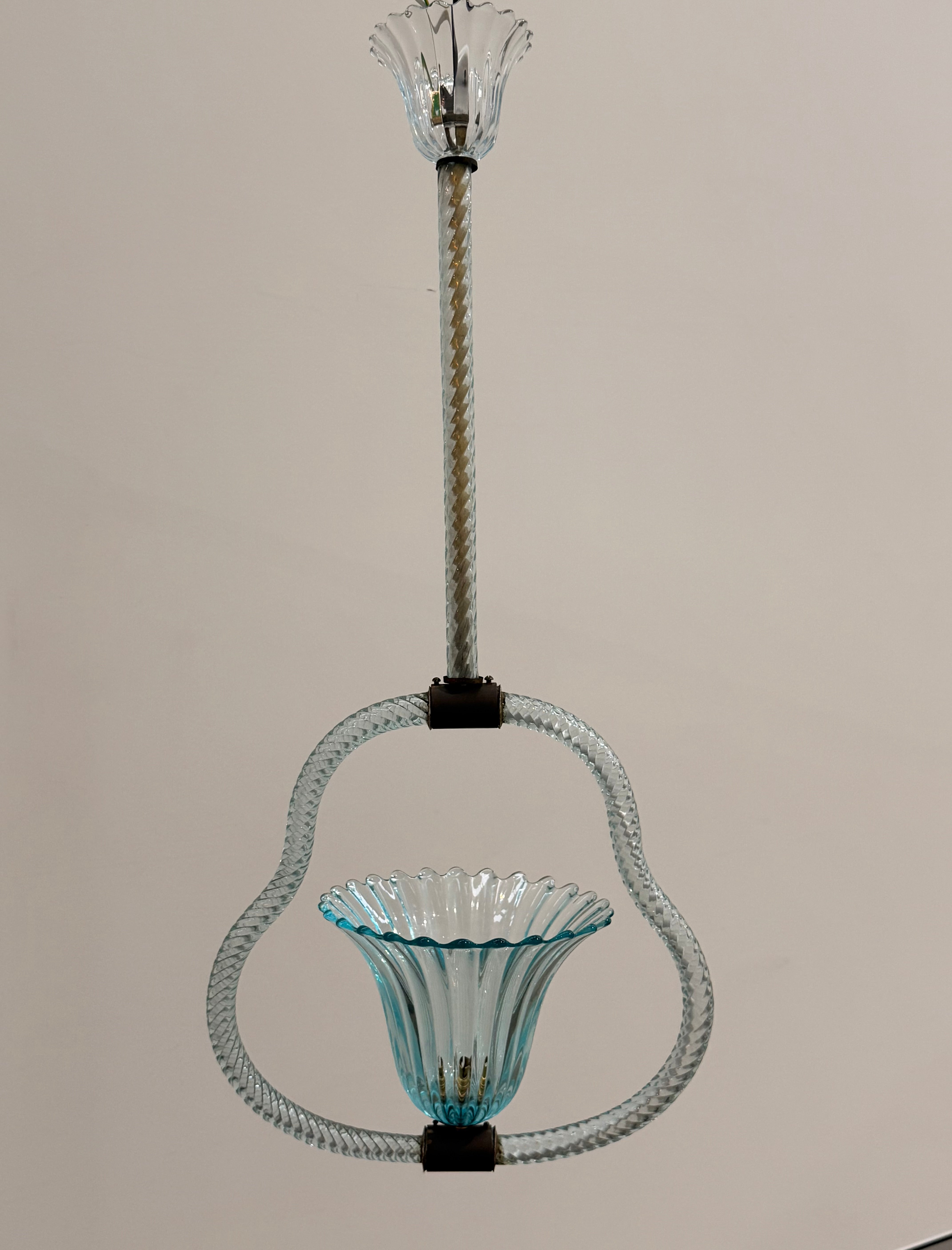 1930’s Barovier & Toso Murano Glass Pendant
