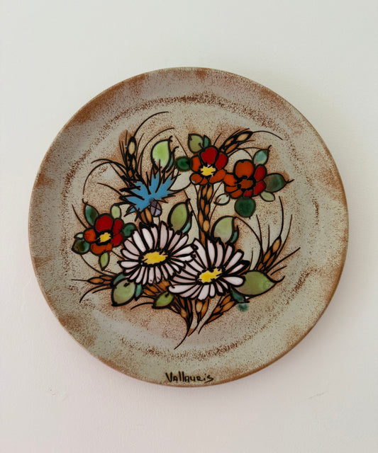 Vintage French Ceramic Wall Plate