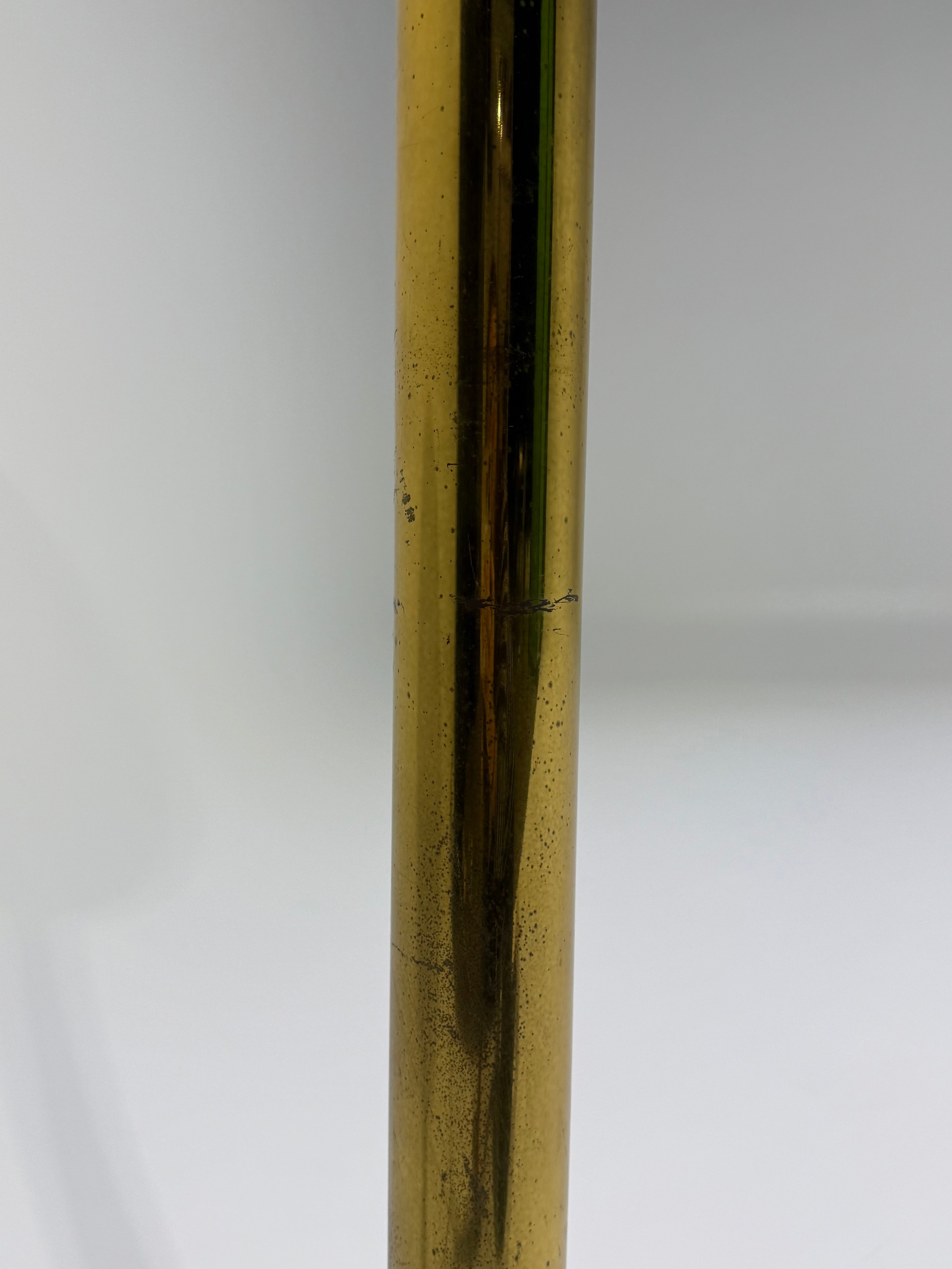 1970’s Italian Floor Lamp with Murano Glass Shade