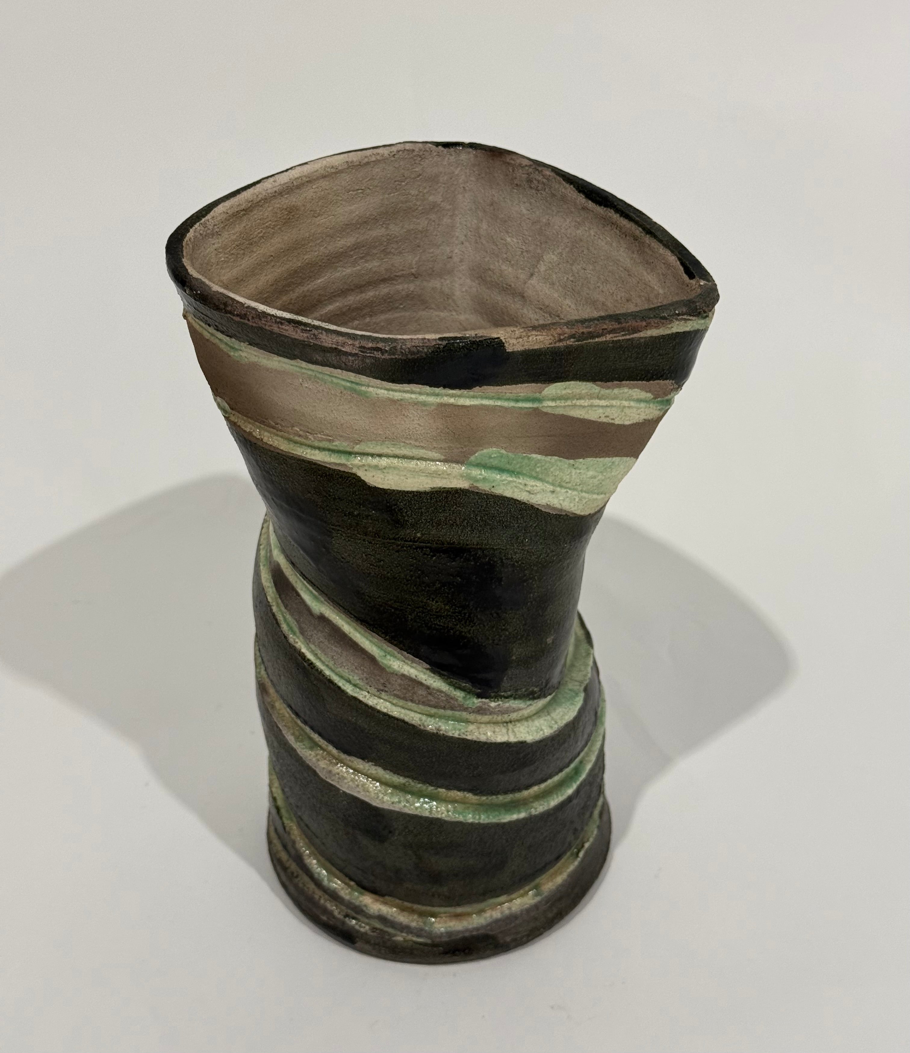 Vintage Italian Hand-Painted Vase