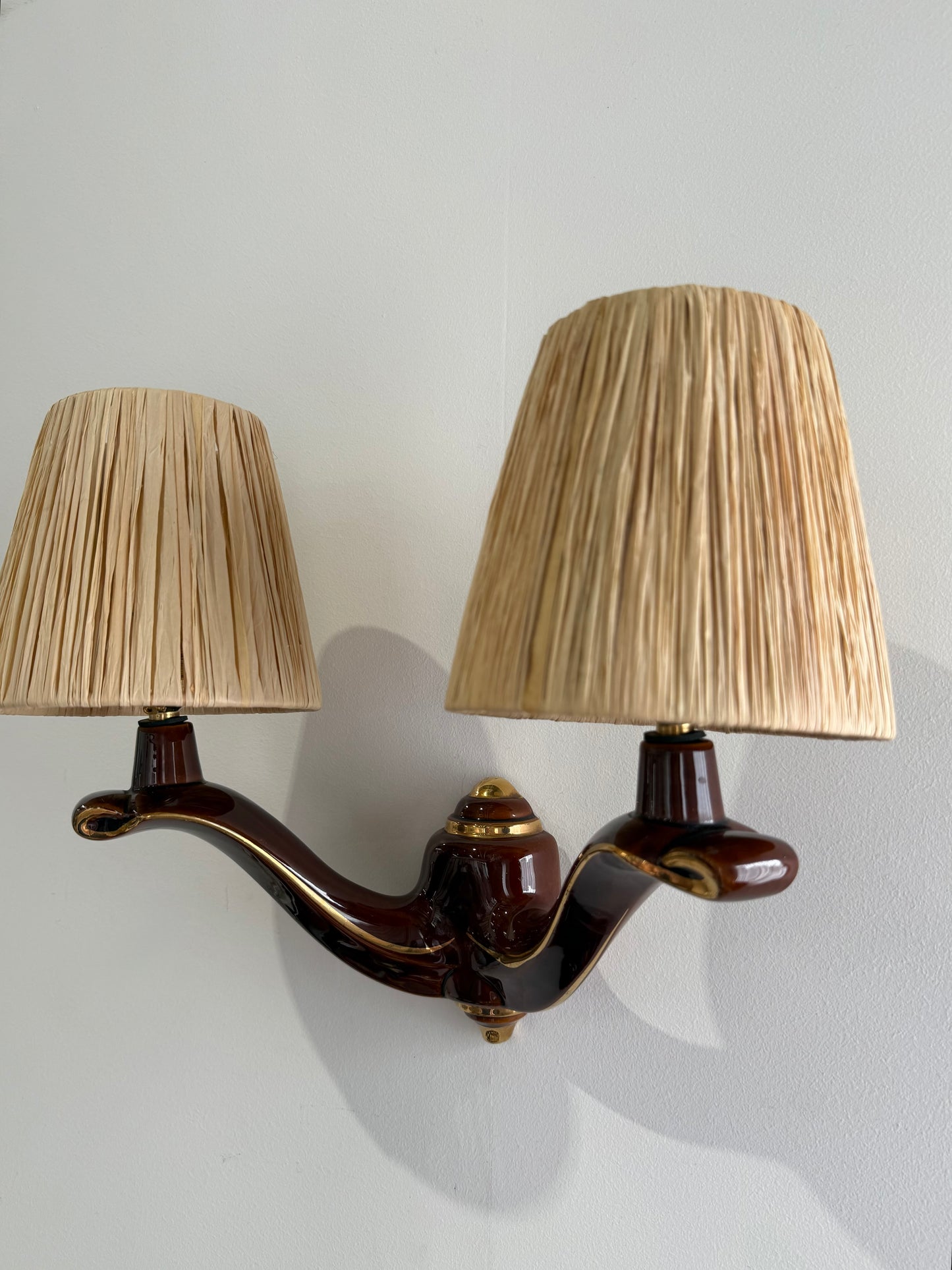1950’s French Ceramic Wall Light