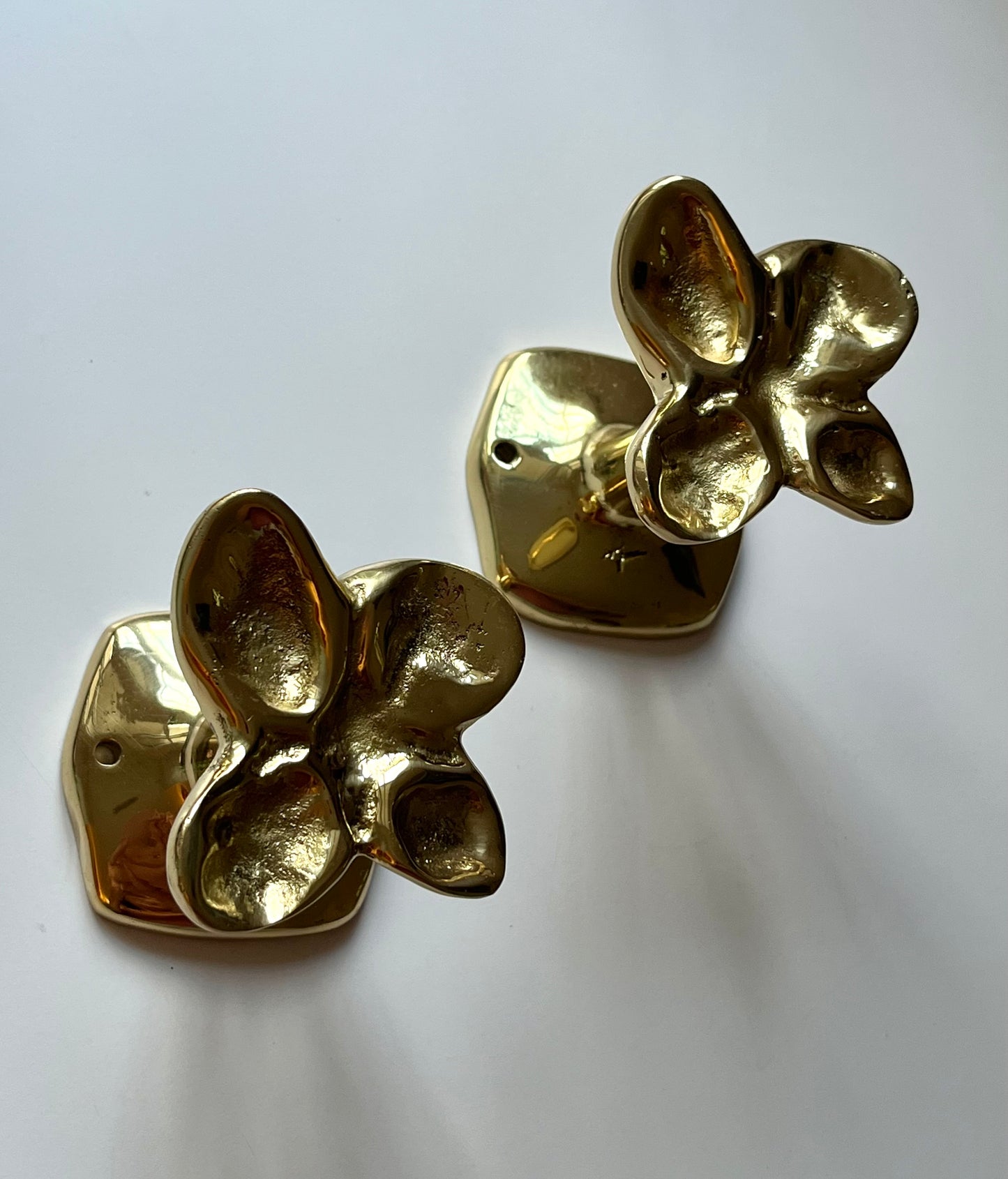 PRE-ORDER Brass Flower Hook by David Marshall