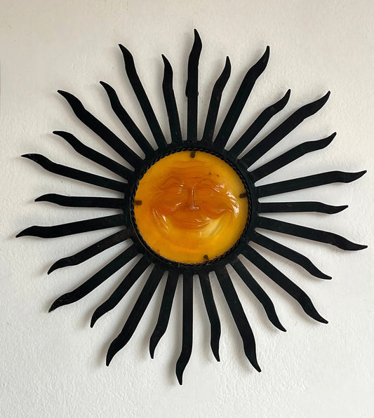 Vintage Sun Wall Plaque