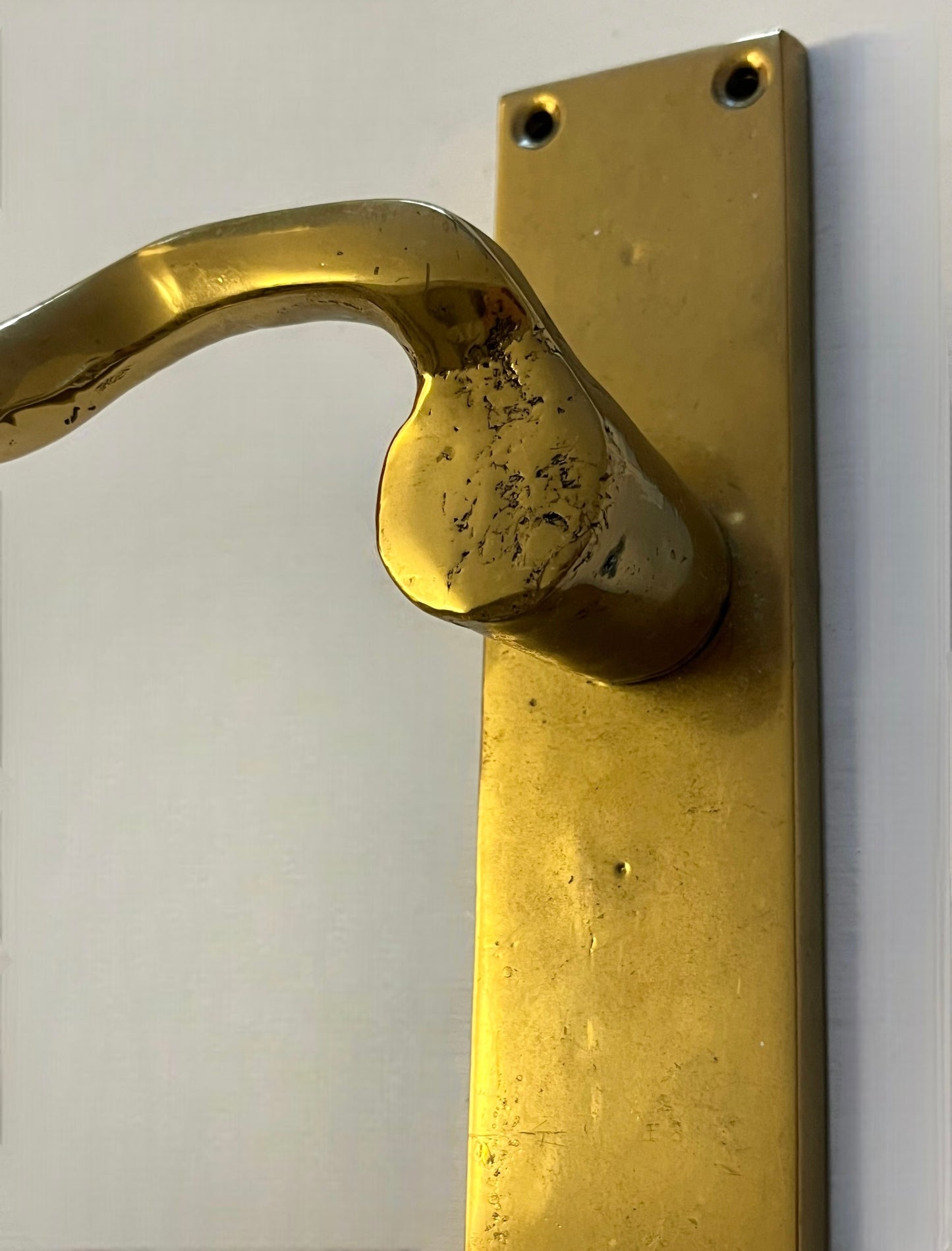 1970’s Brass Door Handle by David Marshall