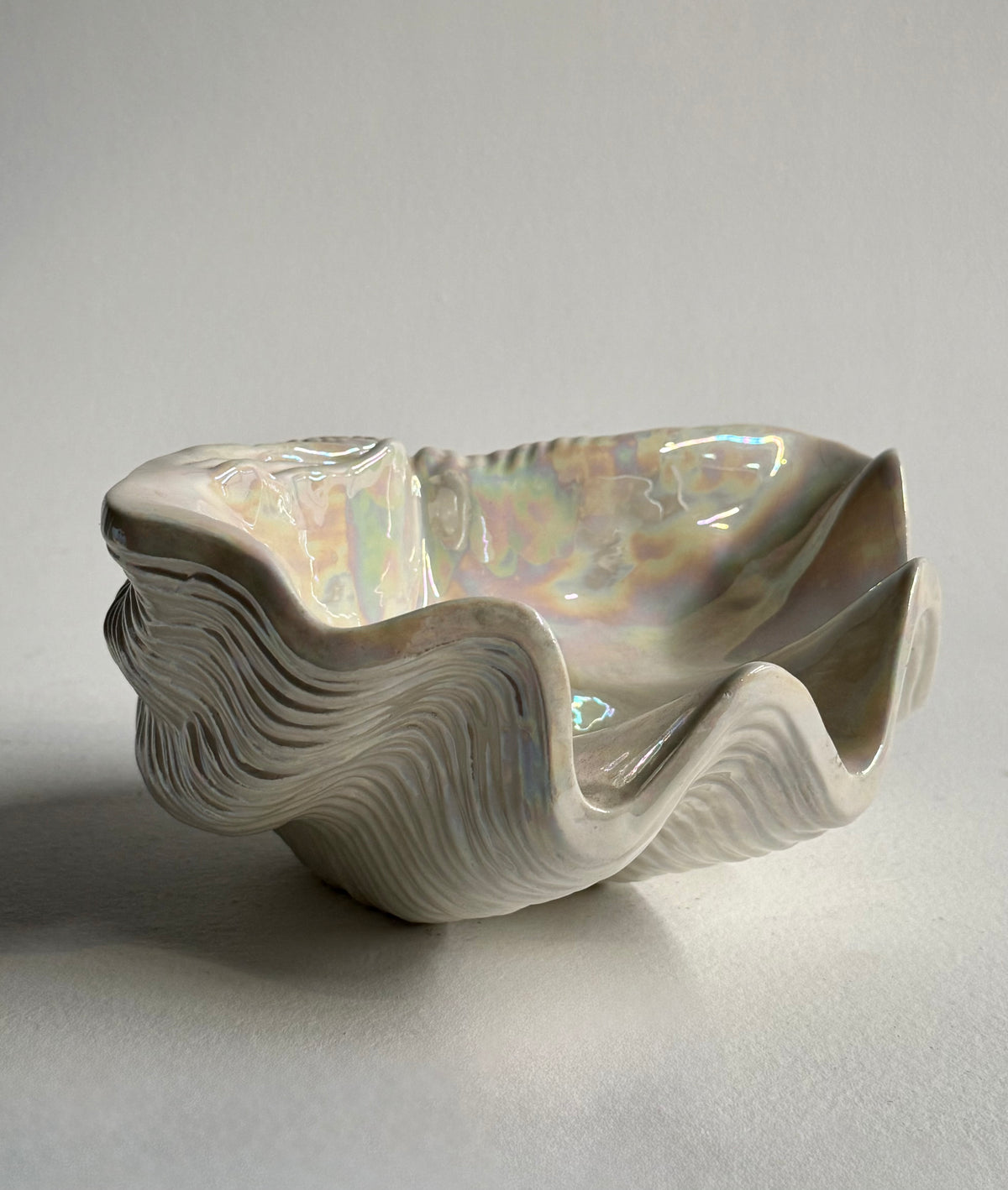 Italian Opalescent Ceramic Shell