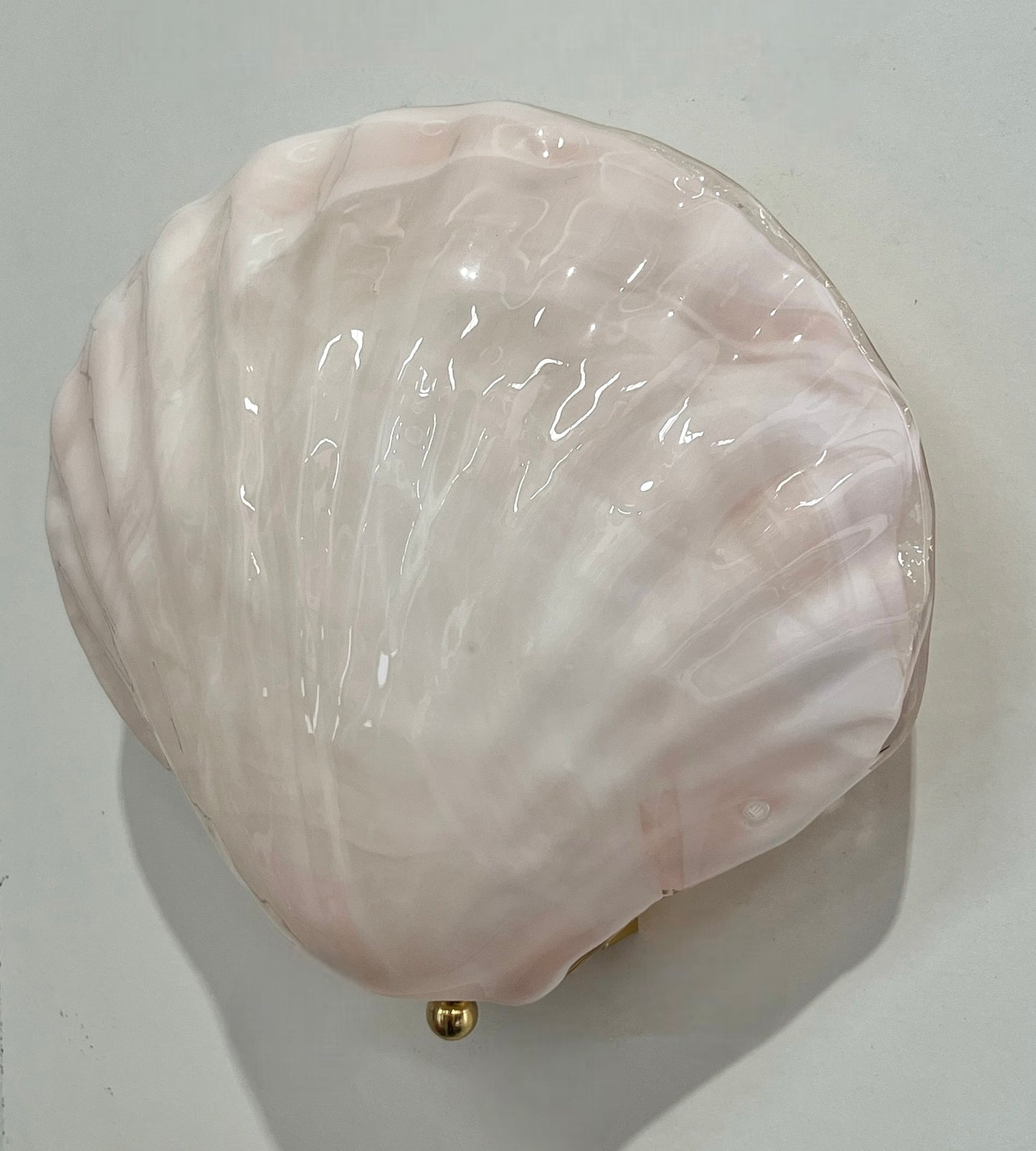 Large Pink Murano Shell Wall Light  by La Murrina