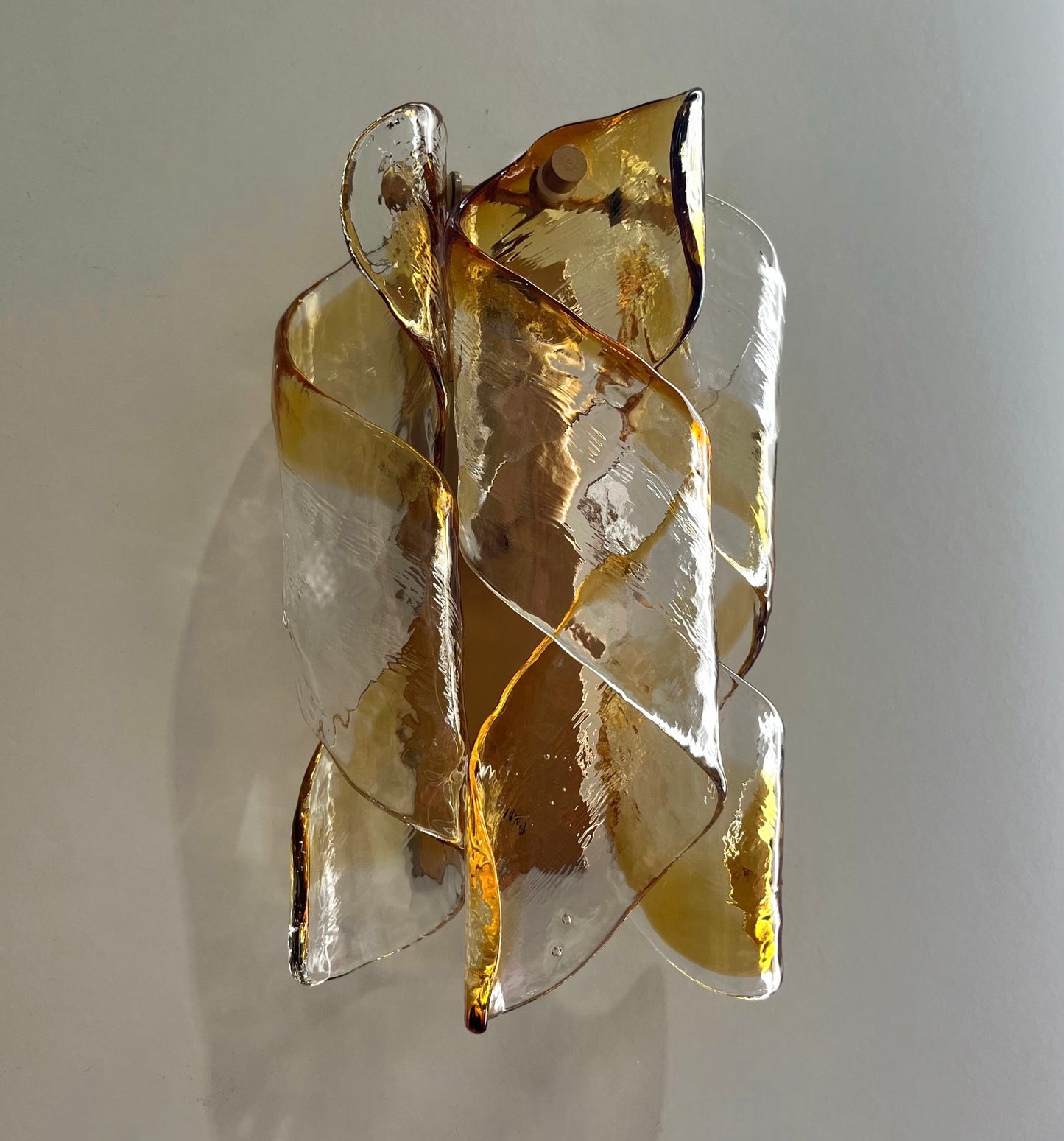 Pair of 1970’s Murano Wall Lights by Mazzega