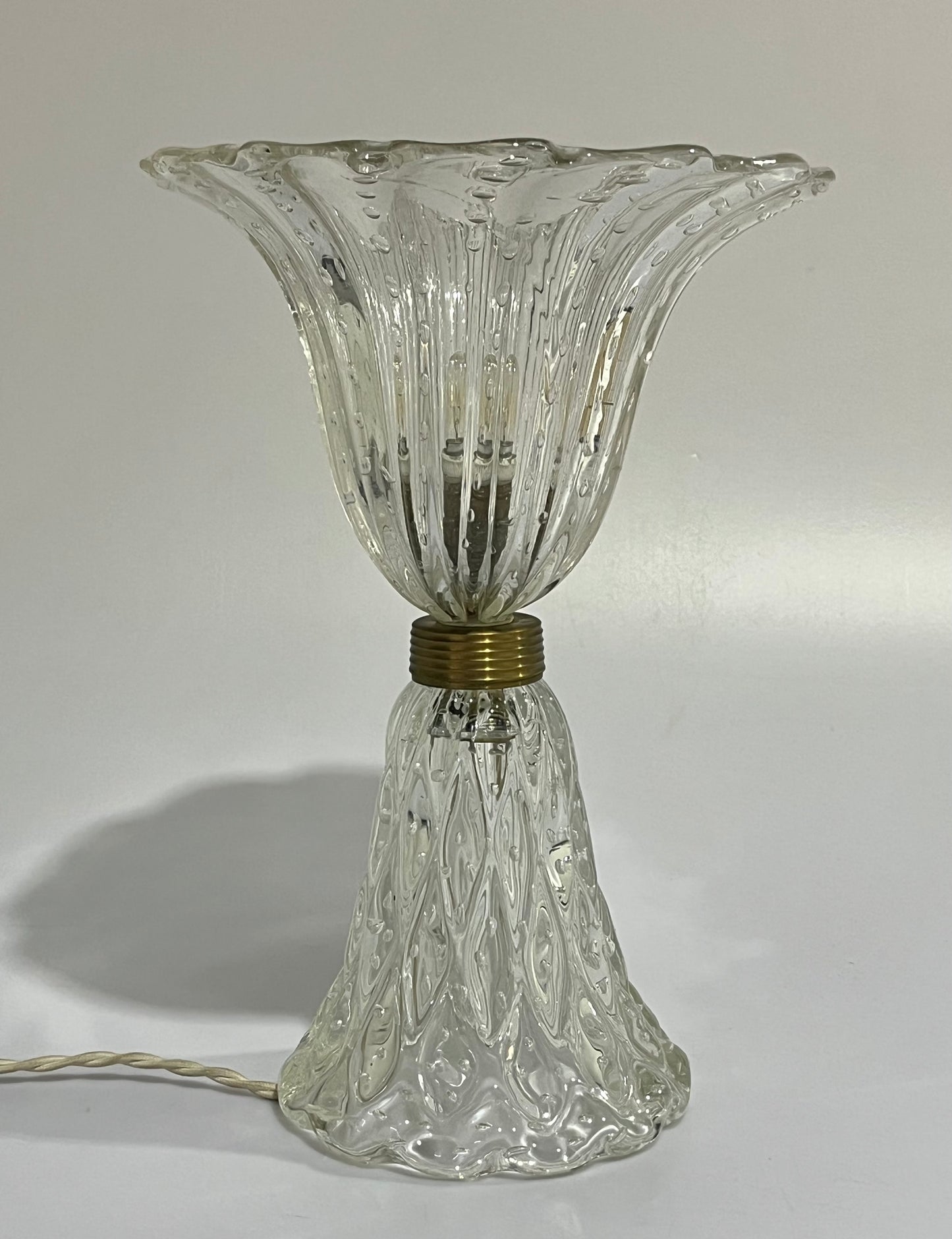 Large Murano Glass Table Lamp by Barovier