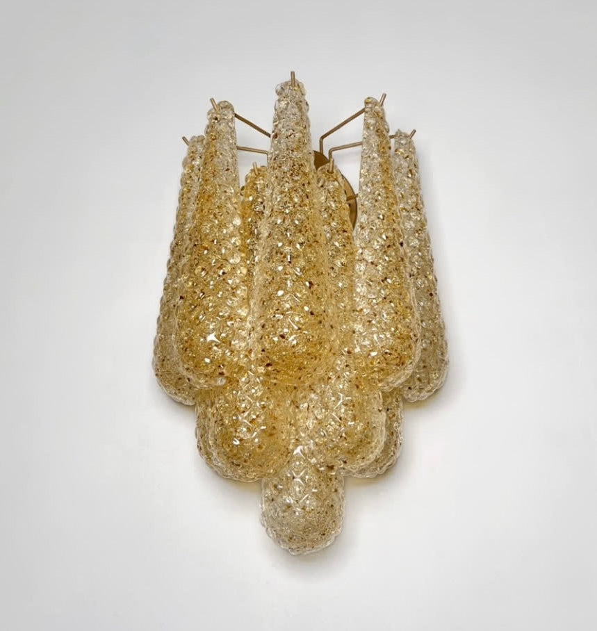 Pair of Murano Glass Wall Lights