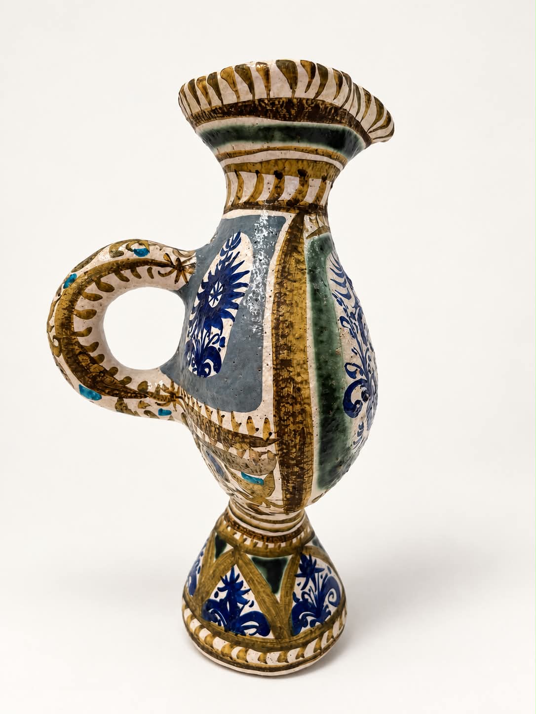 French Ceramic Pichet by Keraluc, Quimper
