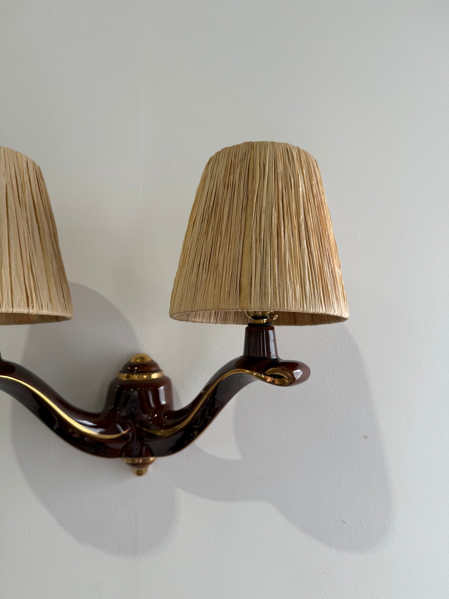 1950’s French Ceramic Wall Light