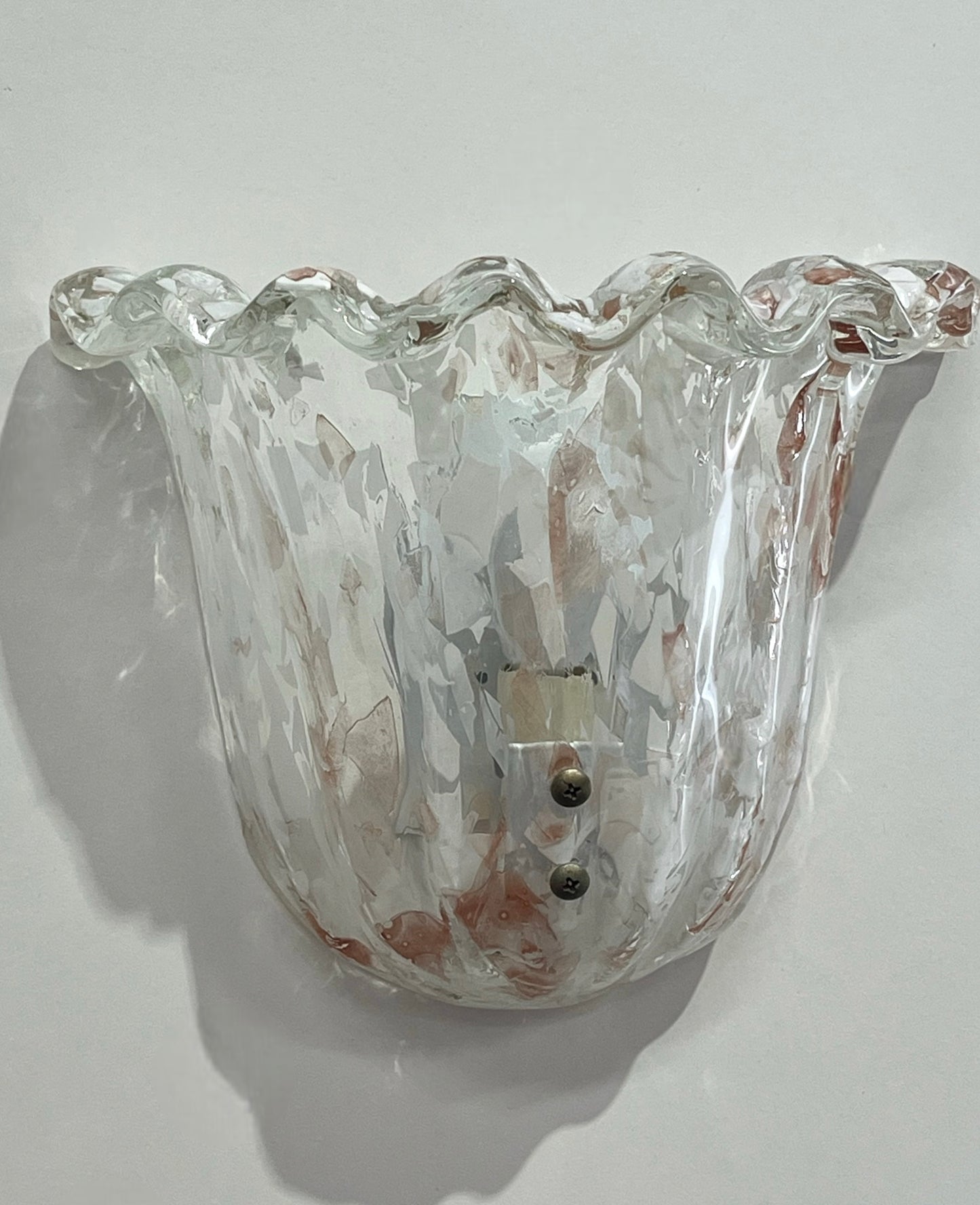 Murano Glass “Confetti” Wall Light - Two Available