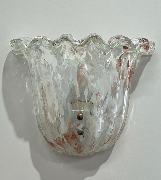 Murano Glass “Confetti” Wall Light - Two Available