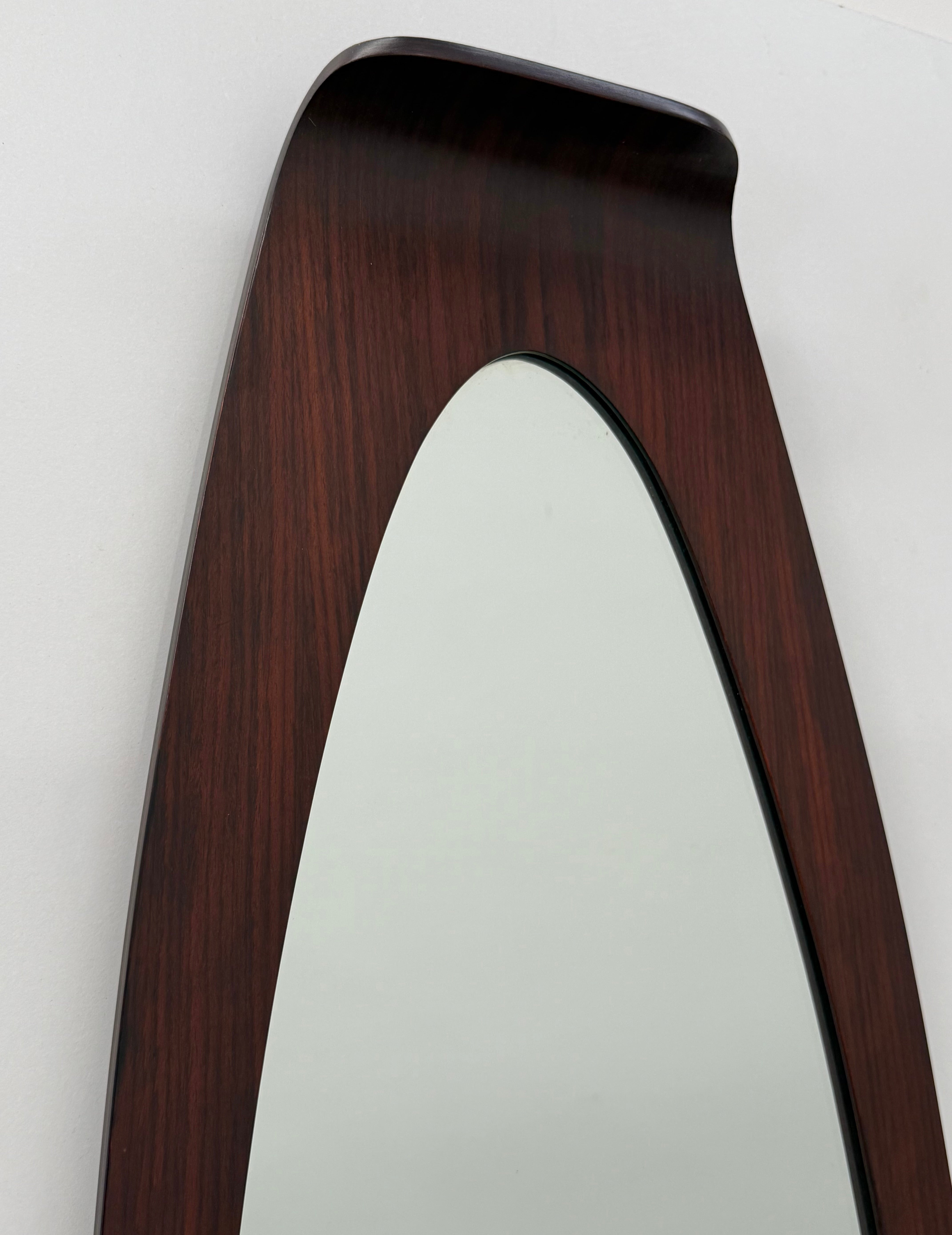 Italian Teak Mirror by Campo & Graffi, 1960’s