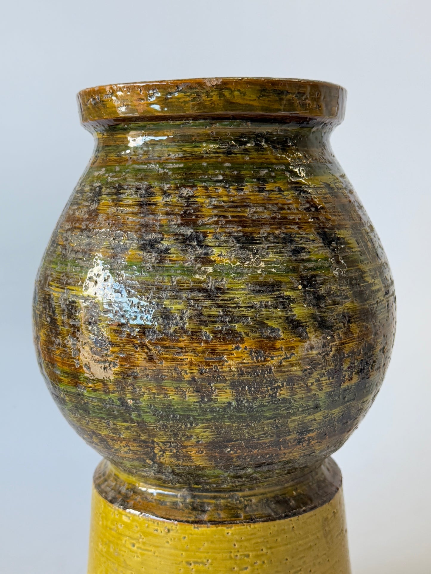 Large Vintage Italian Ceramic Vase by Bitossi