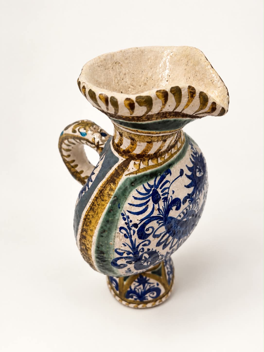 French Ceramic Pichet by Keraluc, Quimper