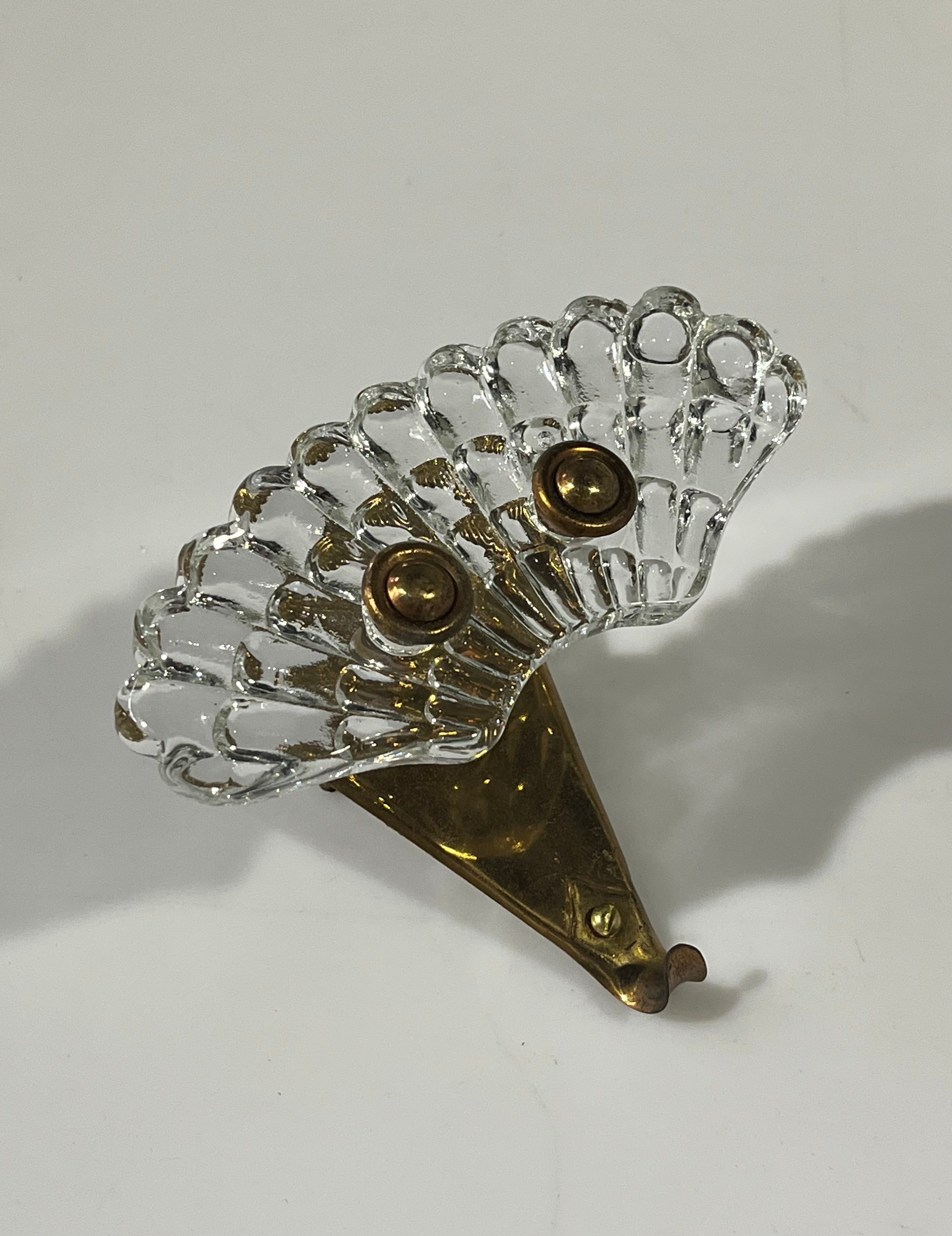 Italian Glass Coat Hook - Three Available