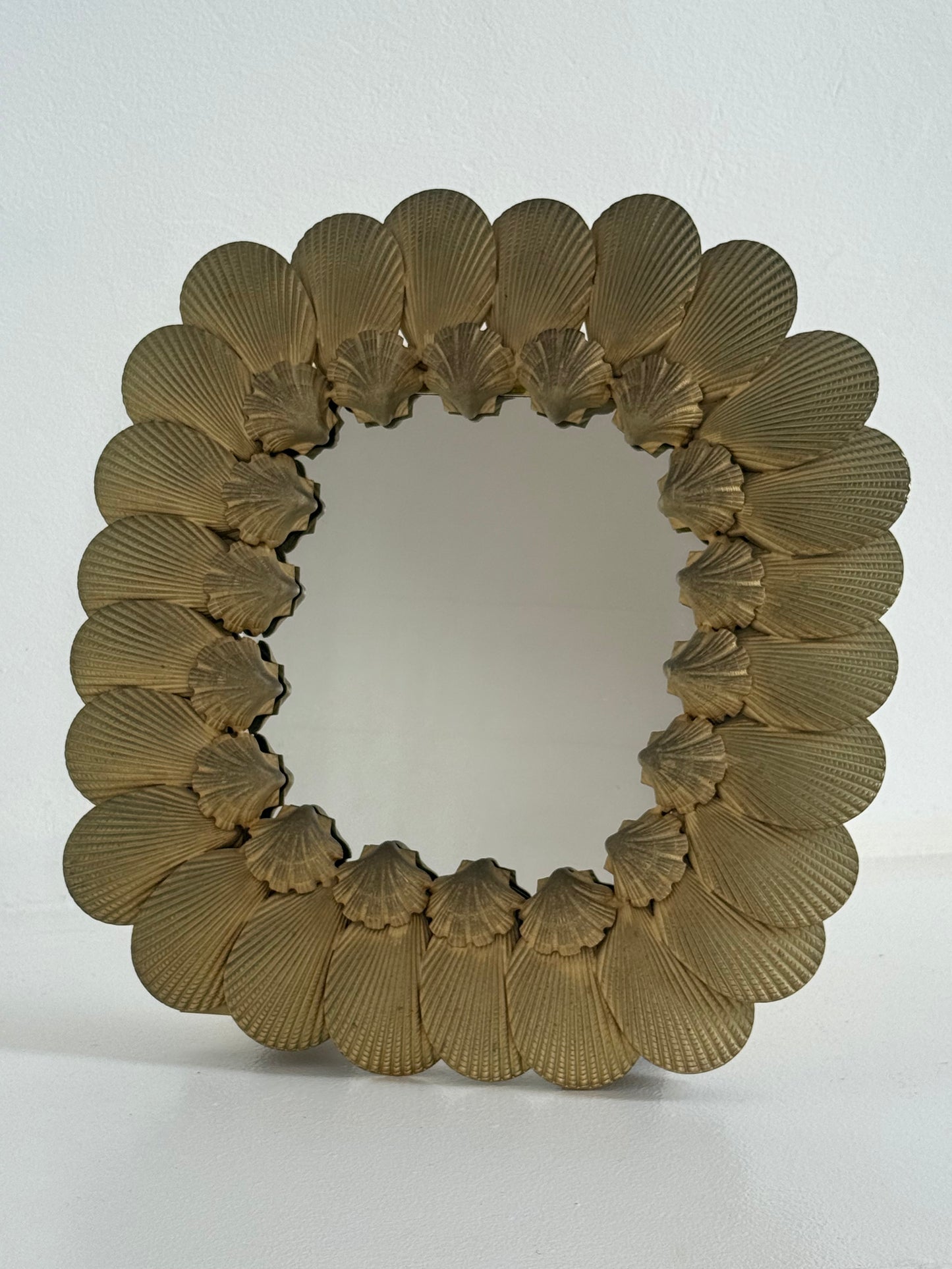 Vintage French Shell Table Mirror