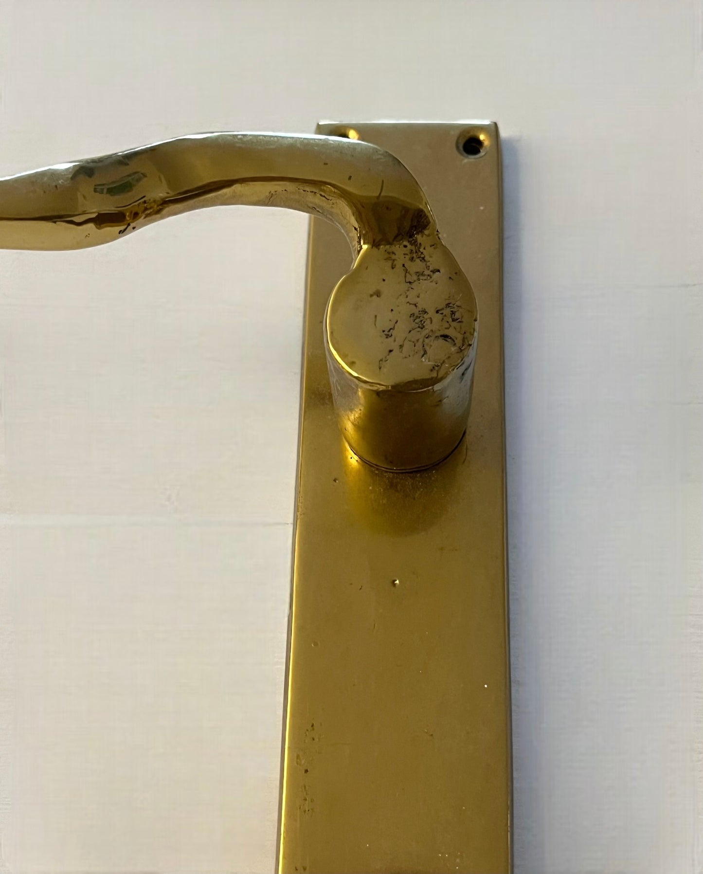 1970’s Brass Door Handle by David Marshall