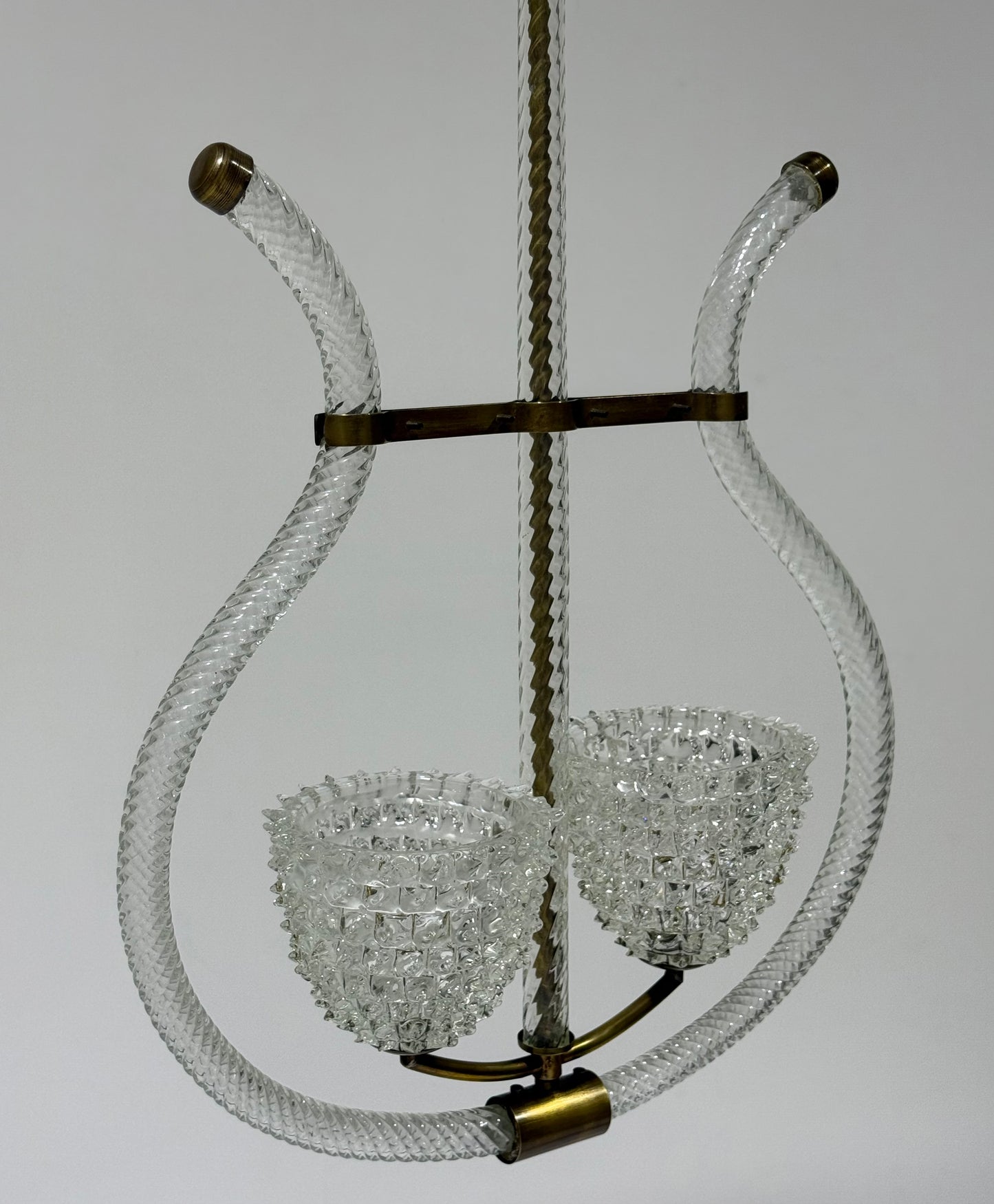 1940’s Murano Double Rostrato Pendant by Barovier
